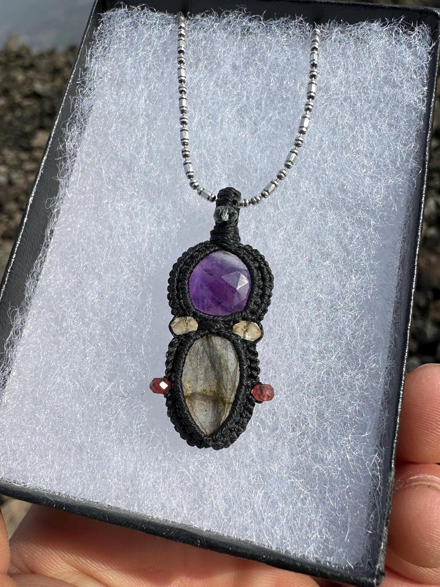 Labradorite & Amethyst Necklace