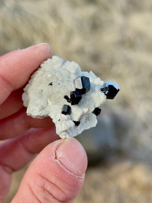 Black Tourmaline & Feldspar - Erongo Mountains, Namibia