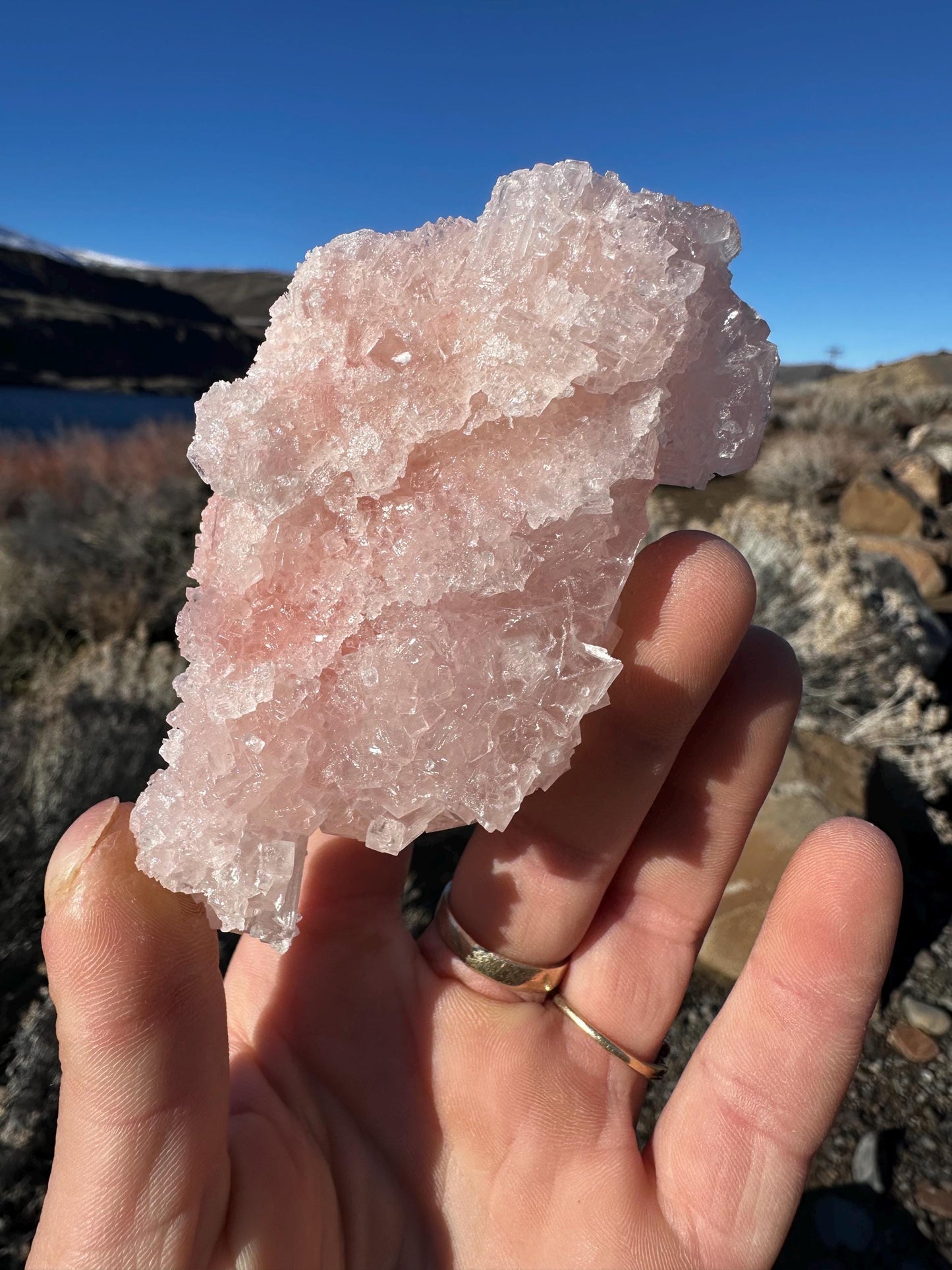 Pink Halite - Searles Lake, Trona, California, USA
