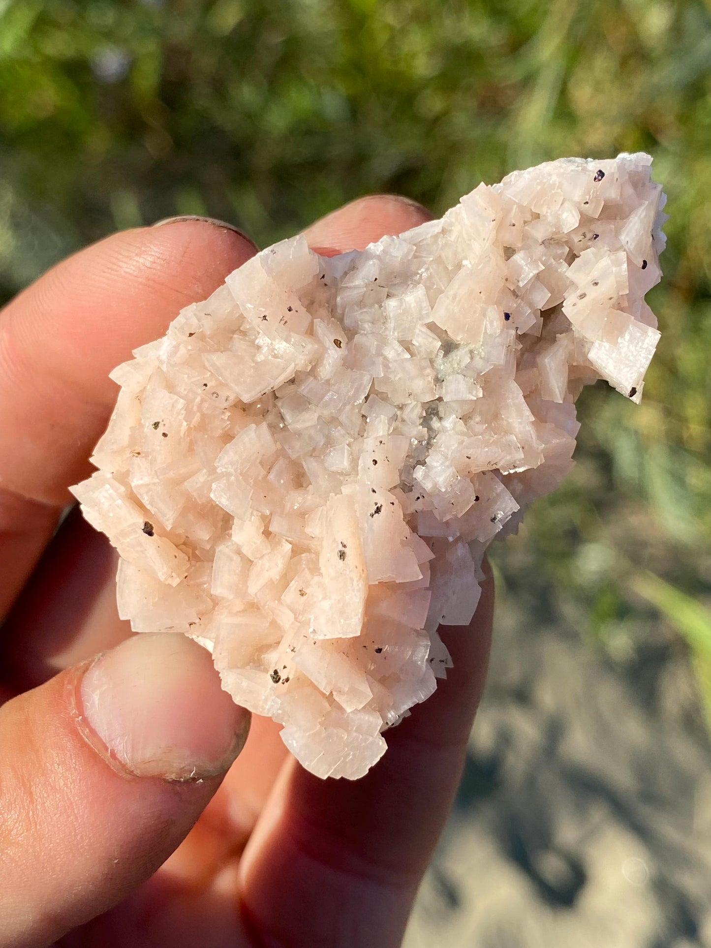 Pink Dolomite & Chalcopyrite - Black Rock, Arkansas