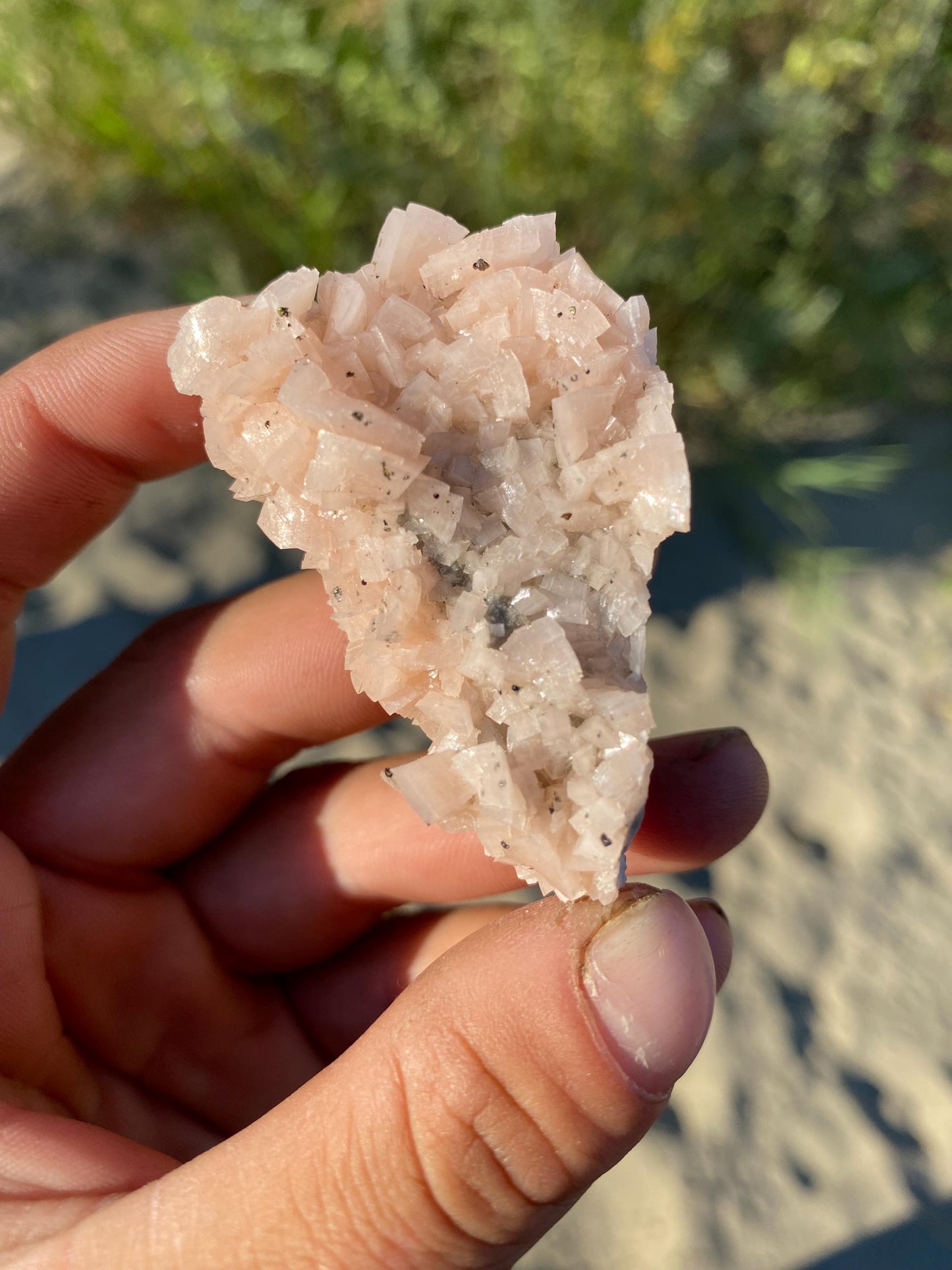 Pink Dolomite & Chalcopyrite - Black Rock, Arkansas