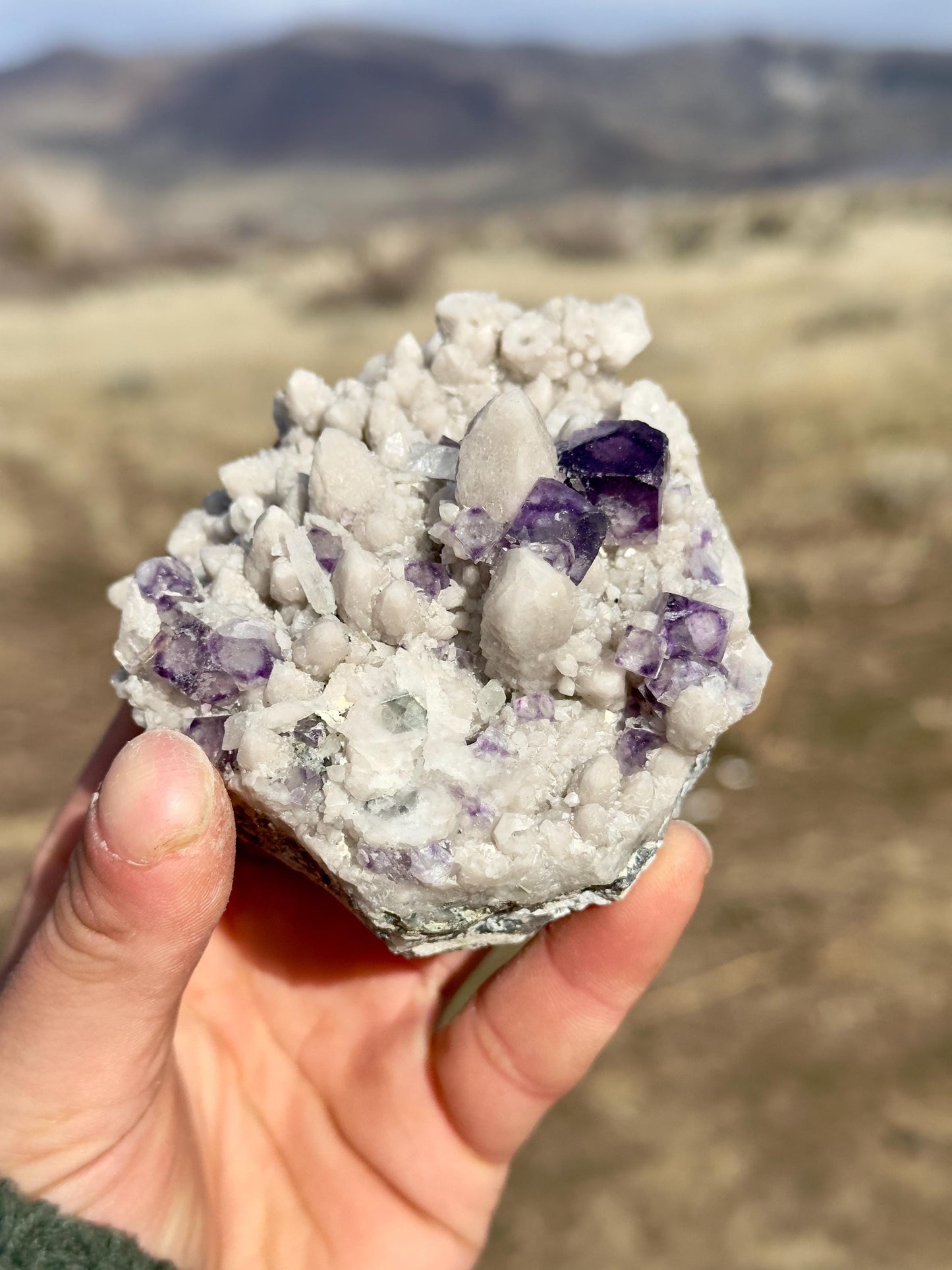 Purple Fluorite & Quartz - Huanggang Fe-Sn Deposit, Inner Mongolia, China