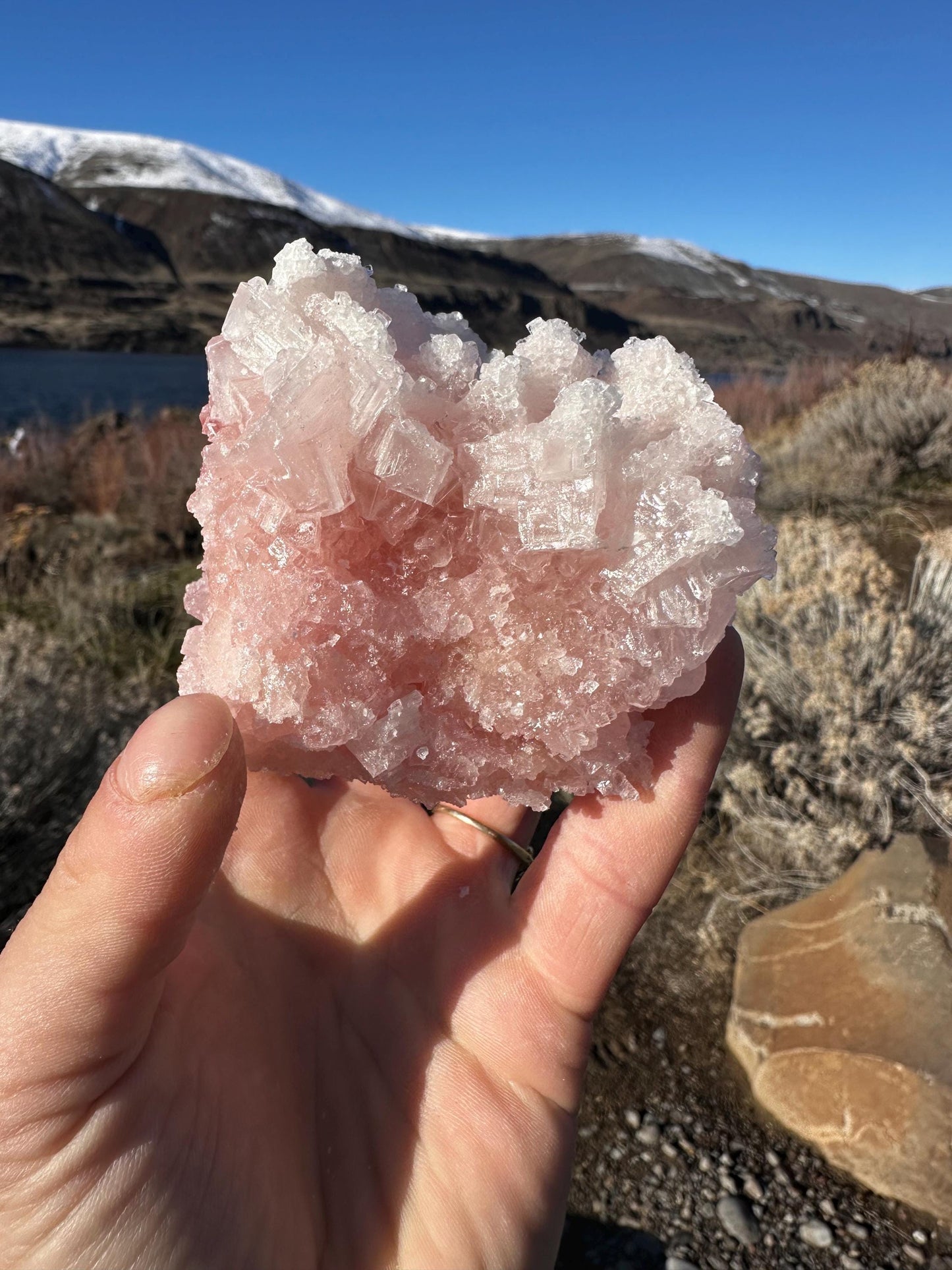 Pink Halite - Searles Lake, Trona, California, USA