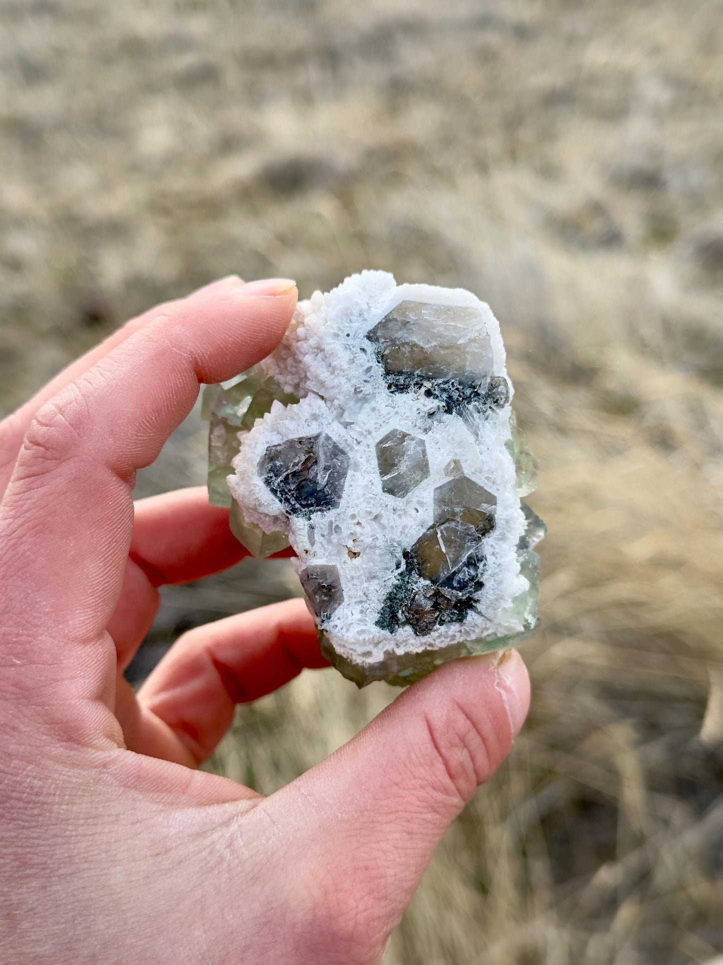 Fluorite & Quartz - Huanggang Fe-Sn Deposit, Inner Mongolia, China