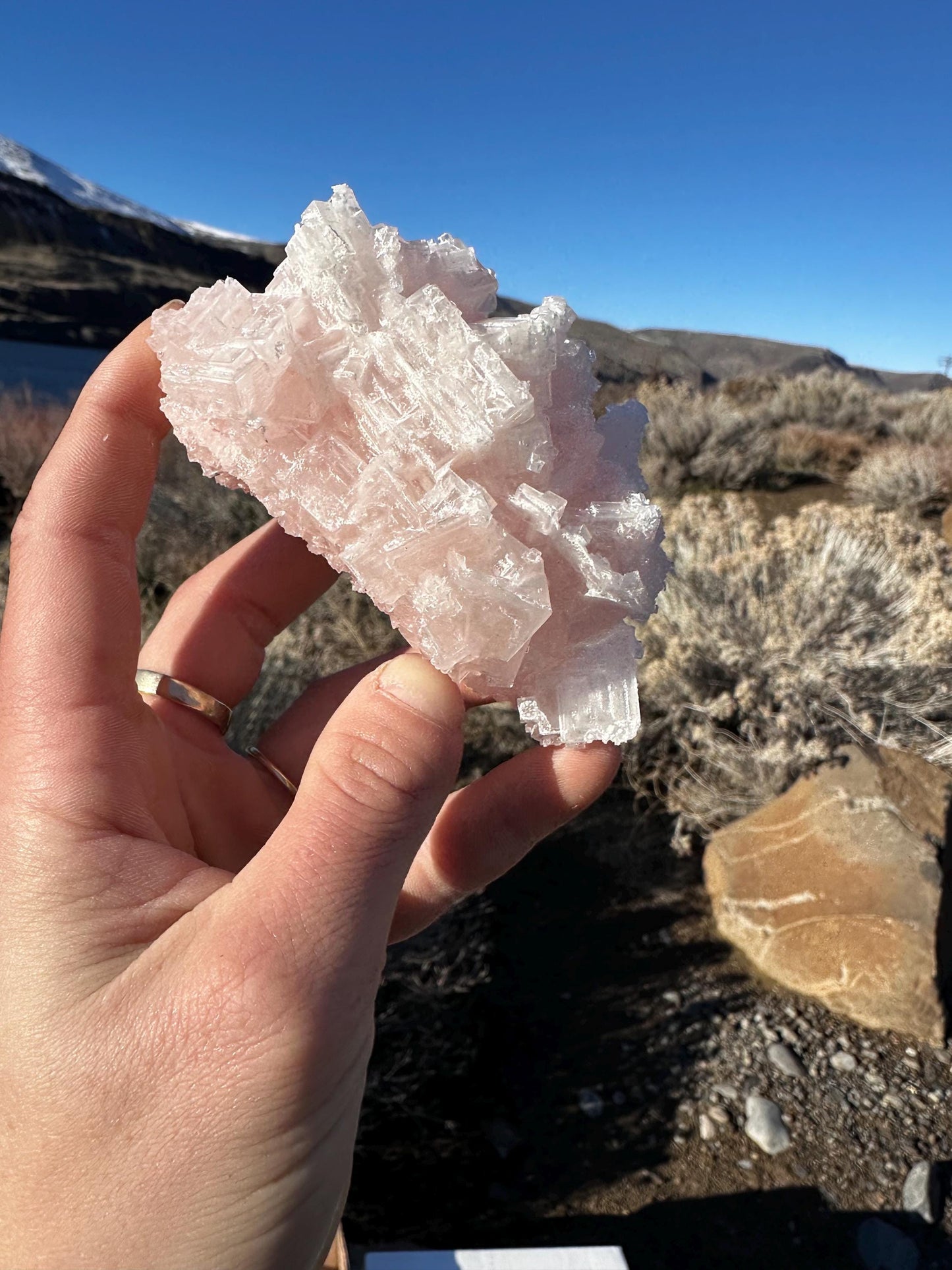 Pink Halite - Searles Lake, Trona, California, USA