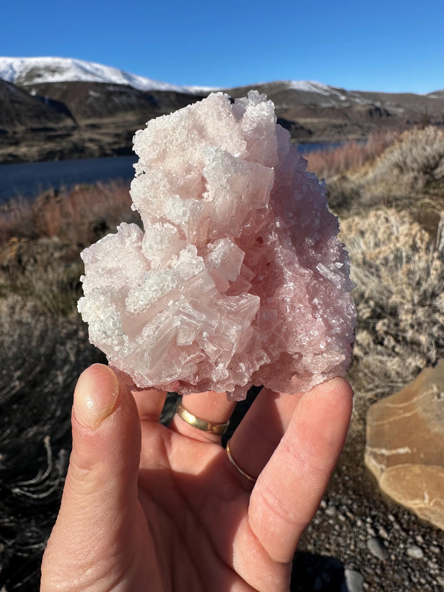 Pink Halite - Searles Lake, Trona, California, USA