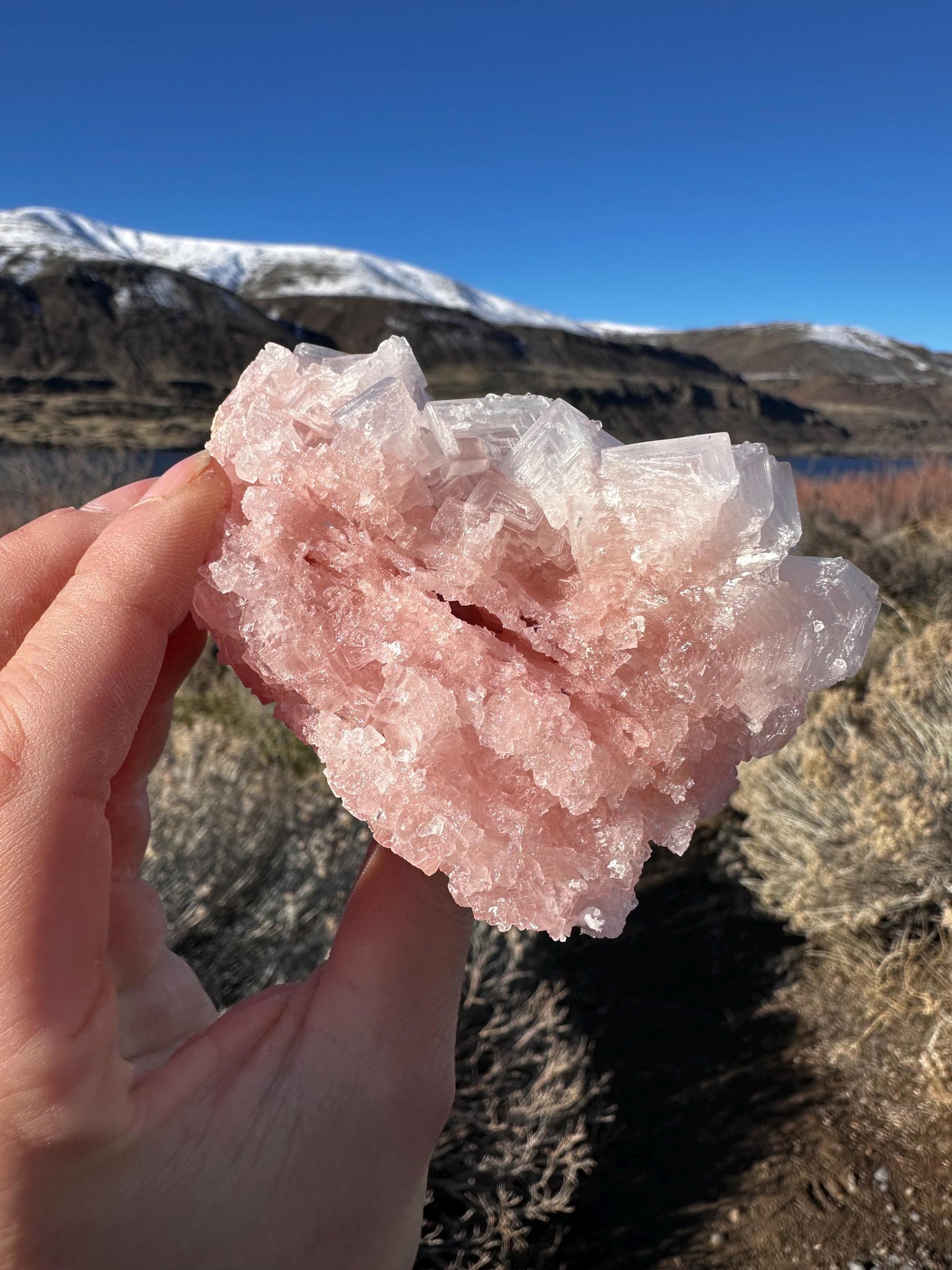 Pink Halite - Searles Lake, Trona, California, USA