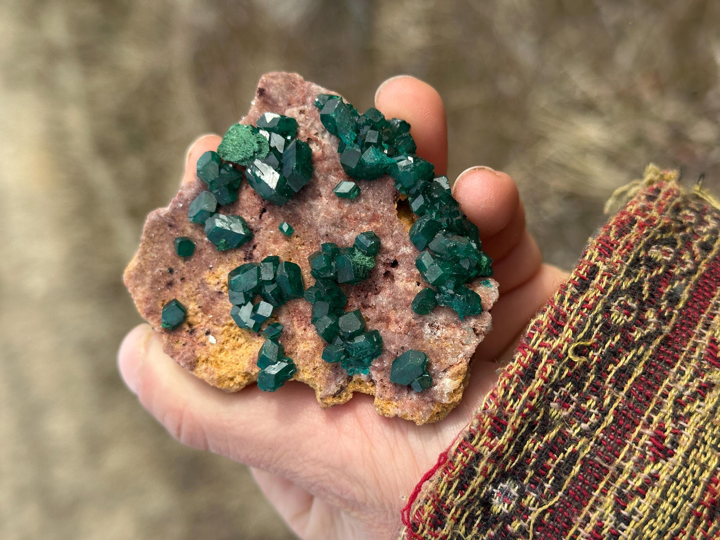 Dioptase - N’tola Mine, DR Congo