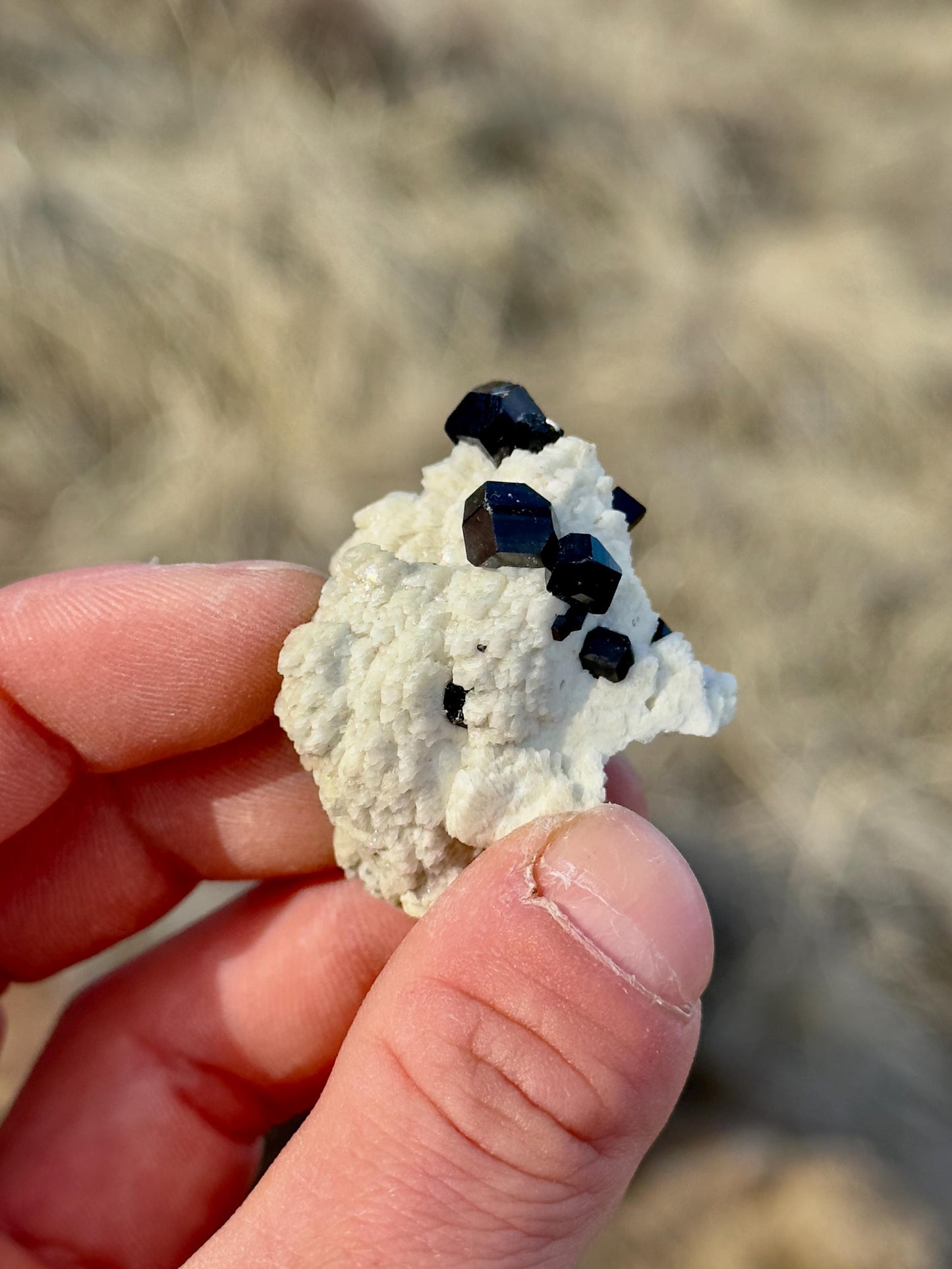 Black Tourmaline & Feldspar - Erongo Mountains, Namibia