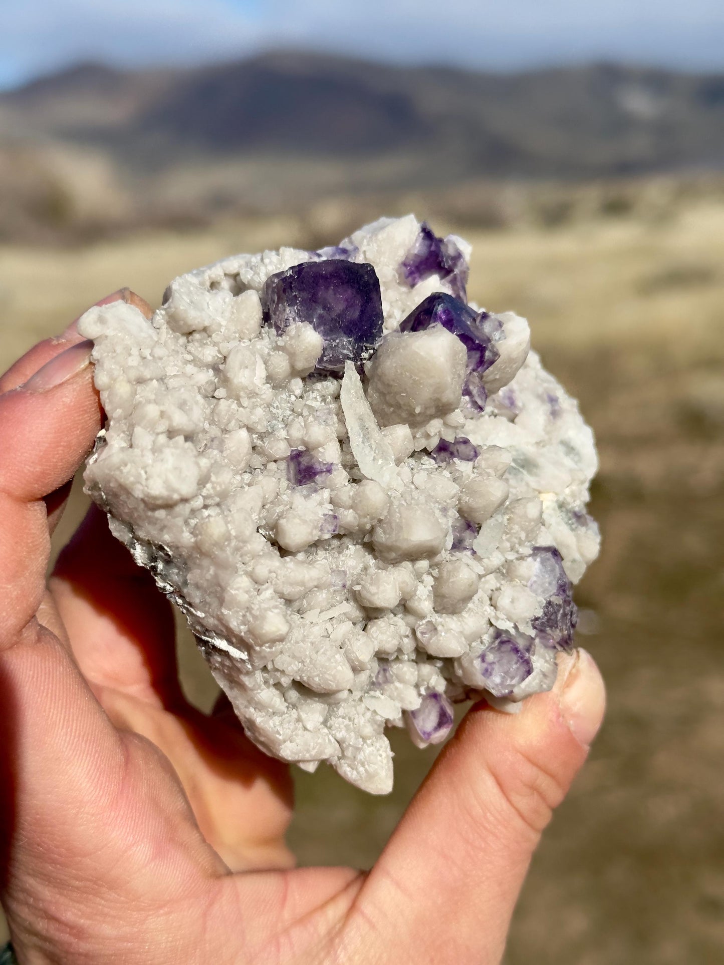 Purple Fluorite & Quartz - Huanggang Fe-Sn Deposit, Inner Mongolia, China