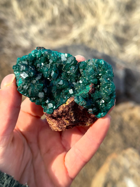 Dioptase - N’tola Mine, Mindouli, DR Congo