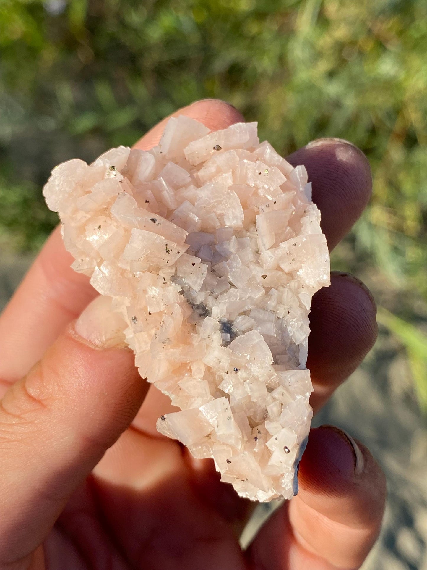 Pink Dolomite & Chalcopyrite - Black Rock, Arkansas