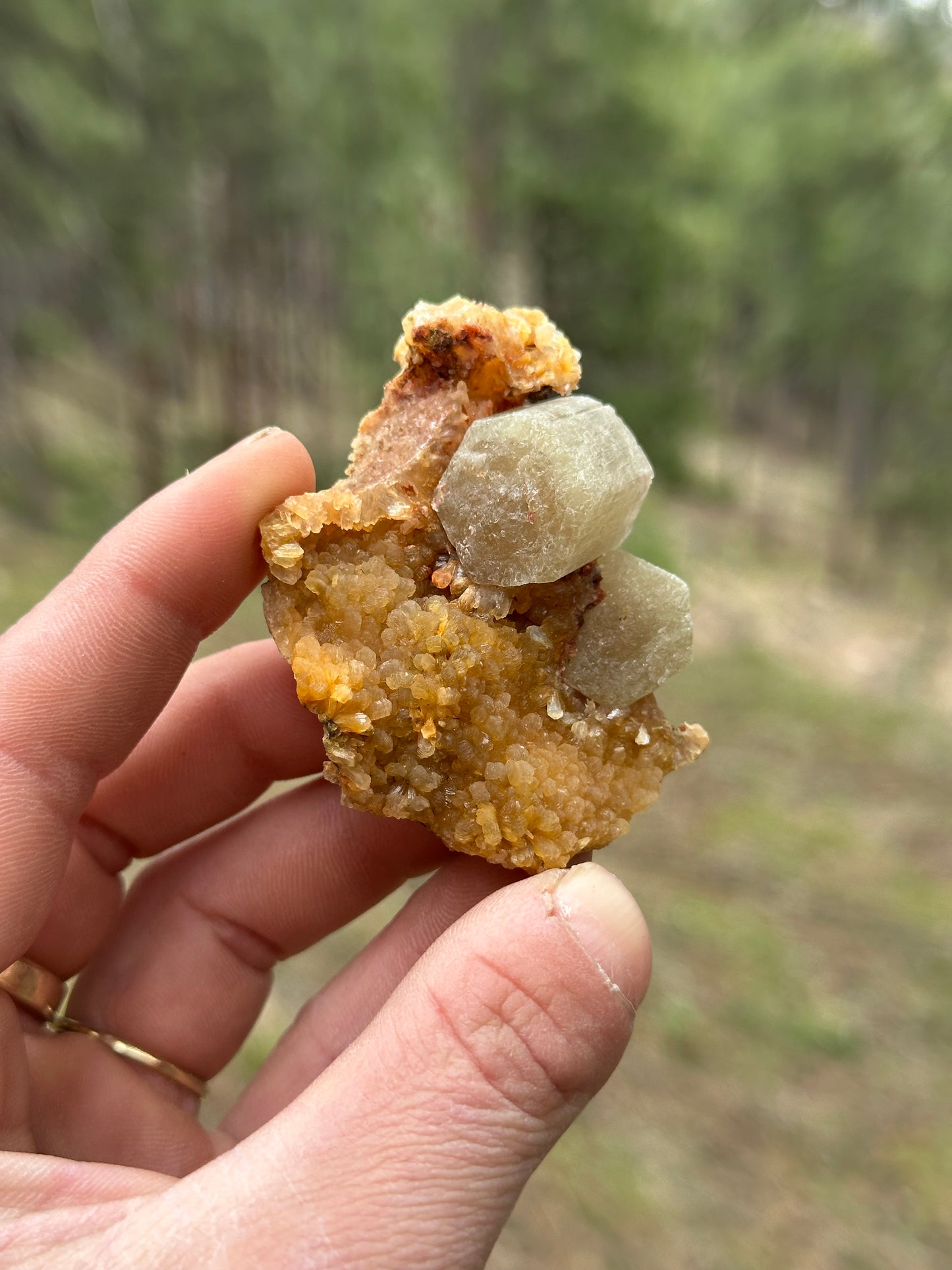 Fluorapatite & Stilbite - Imilchil, Midelt, Morocco