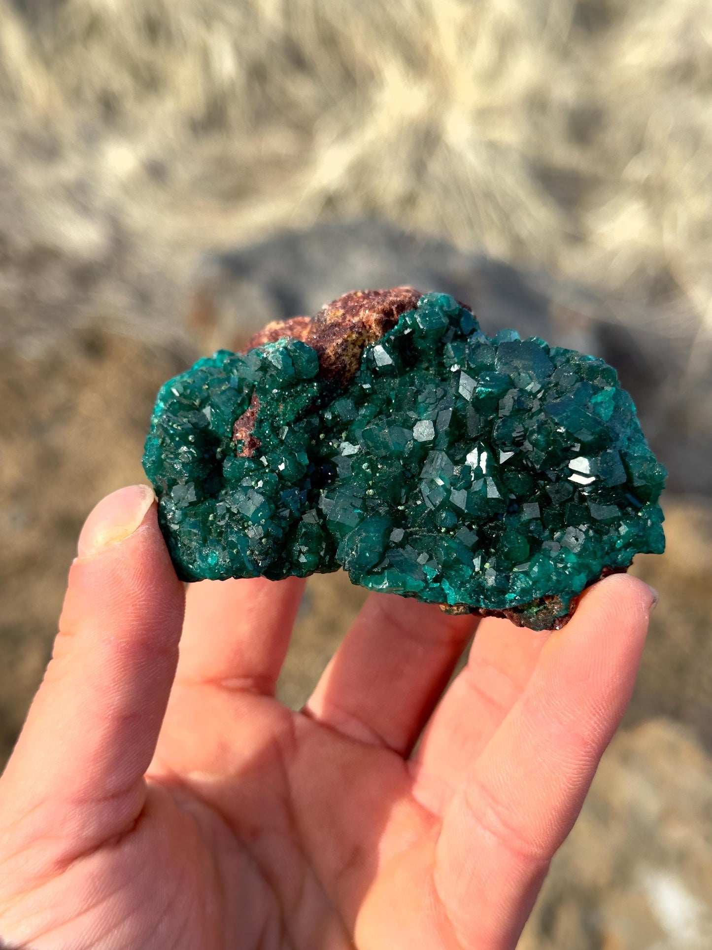 Dioptase - N’tola Mine, Mindouli, DR Congo
