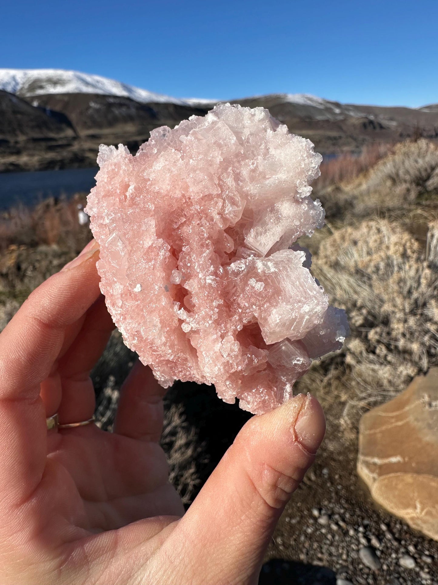 Pink Halite - Searles Lake, Trona, California, USA