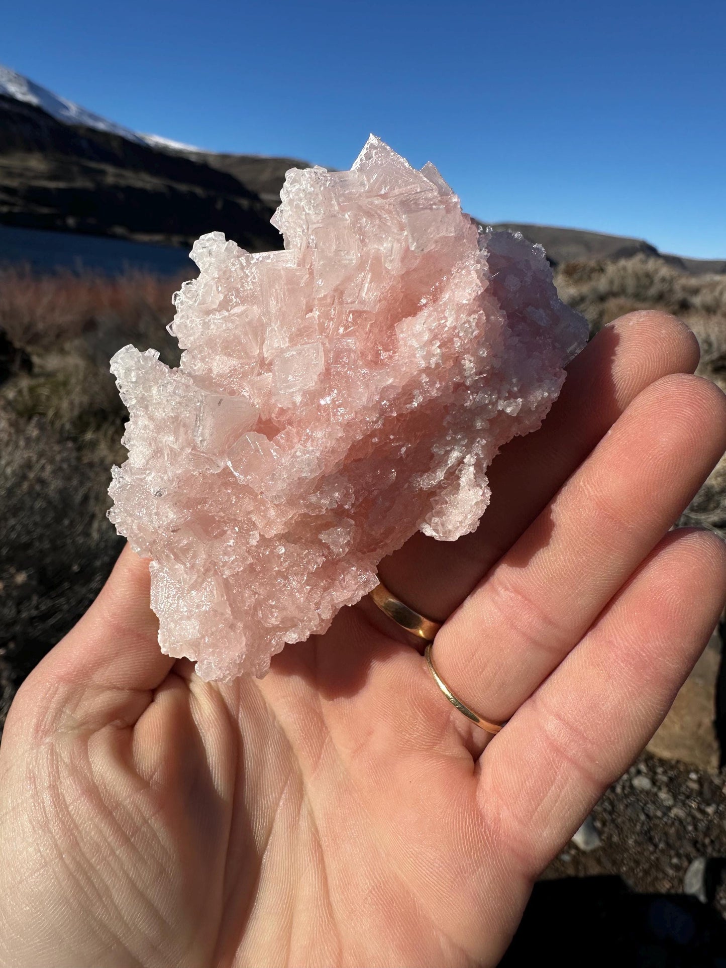 Pink Halite - Searles Lake, Trona, California, USA