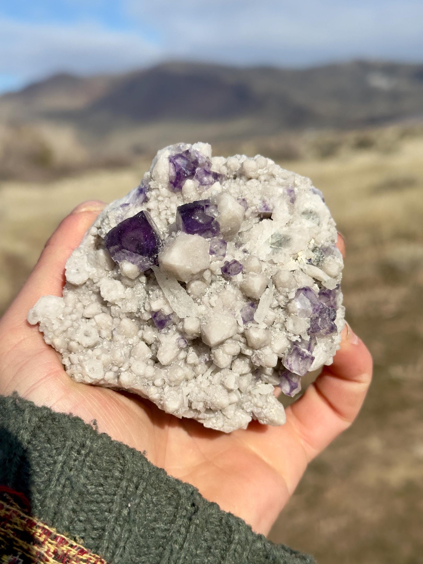 Purple Fluorite & Quartz - Huanggang Fe-Sn Deposit, Inner Mongolia, China