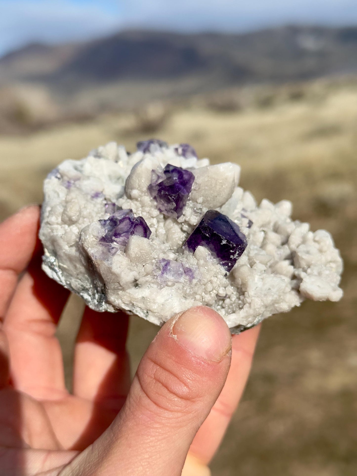 Purple Fluorite & Quartz - Huanggang Fe-Sn Deposit, Inner Mongolia, China
