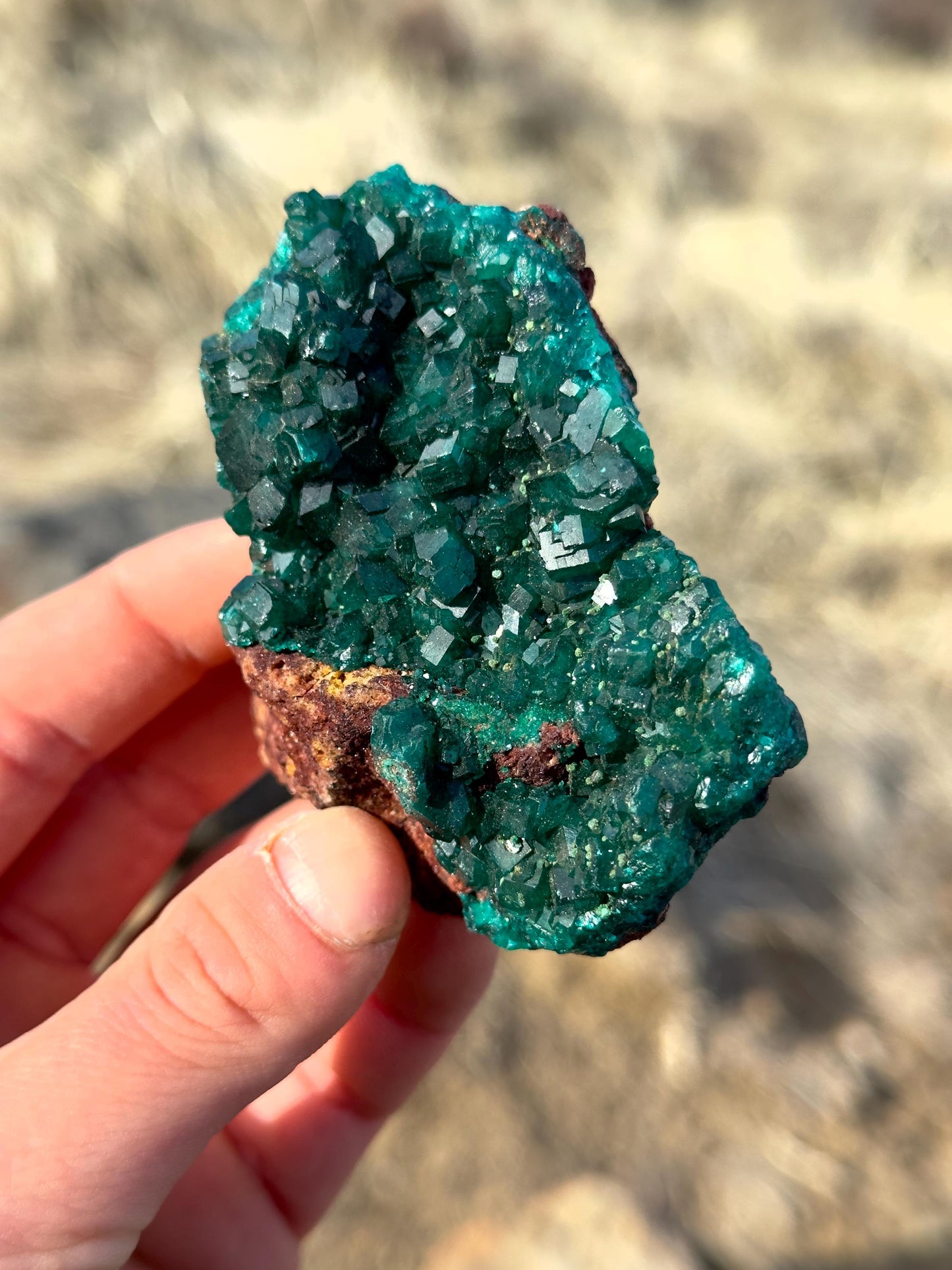 Dioptase - N’tola Mine, Mindouli, DR Congo