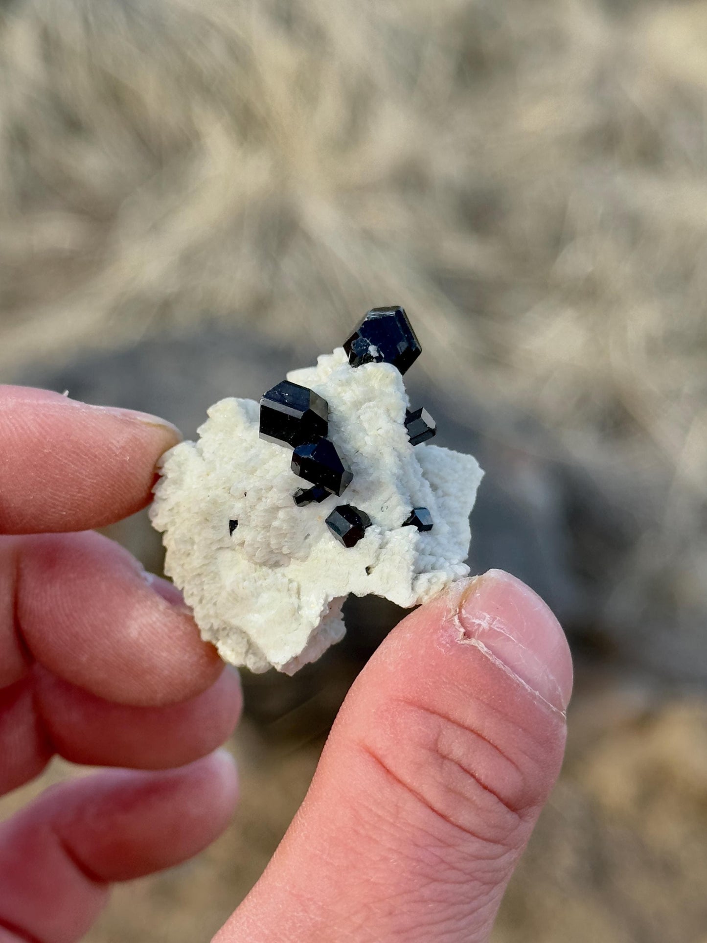 Black Tourmaline & Feldspar - Erongo Mountains, Namibia