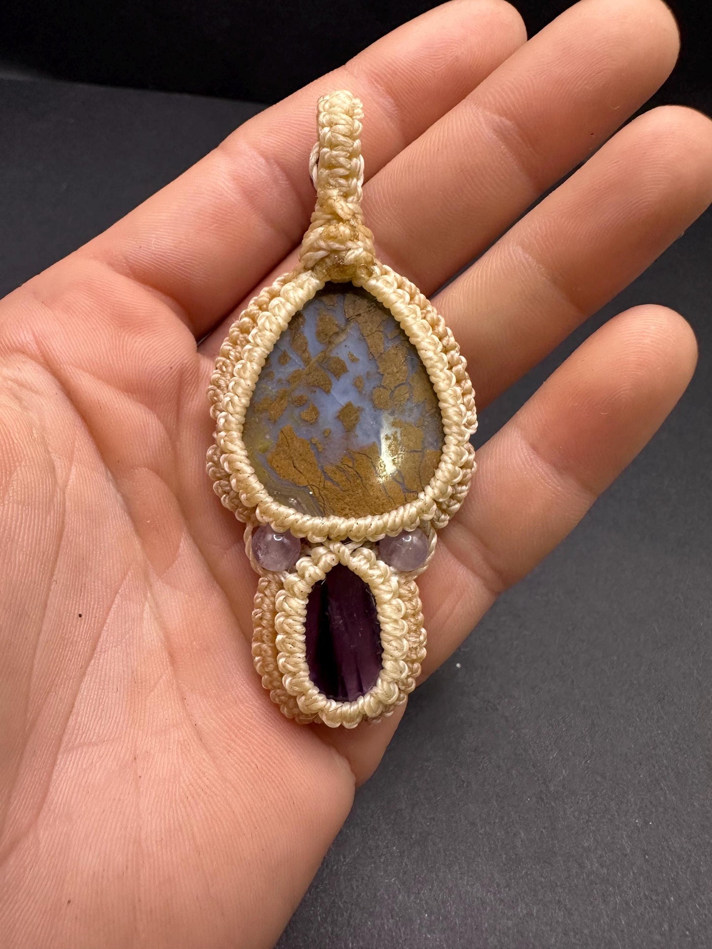 Hungarian Agate & Amethyst Necklace