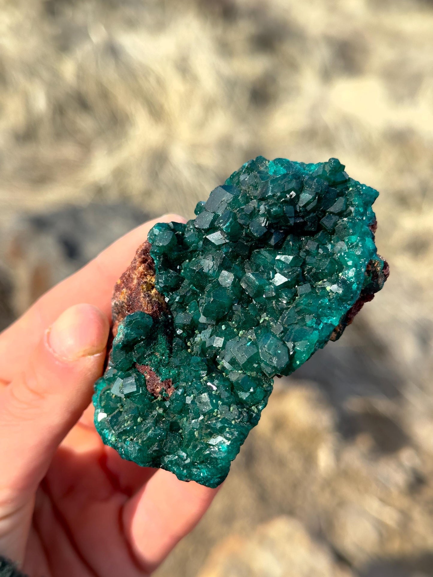 Dioptase - N’tola Mine, Mindouli, DR Congo