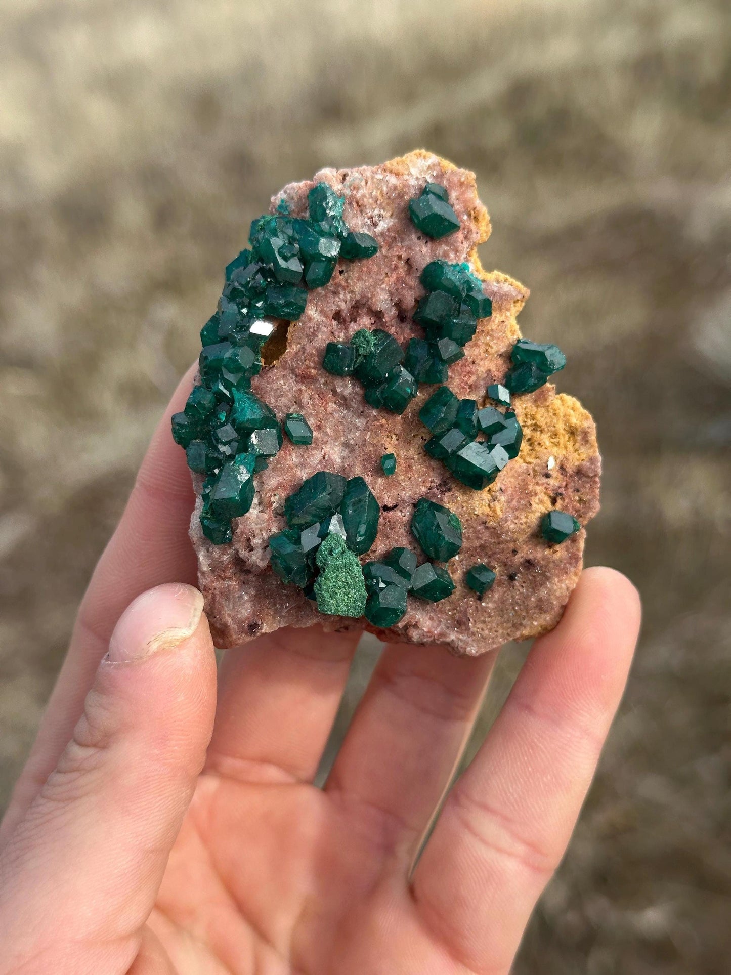 Dioptase - N’tola Mine, DR Congo