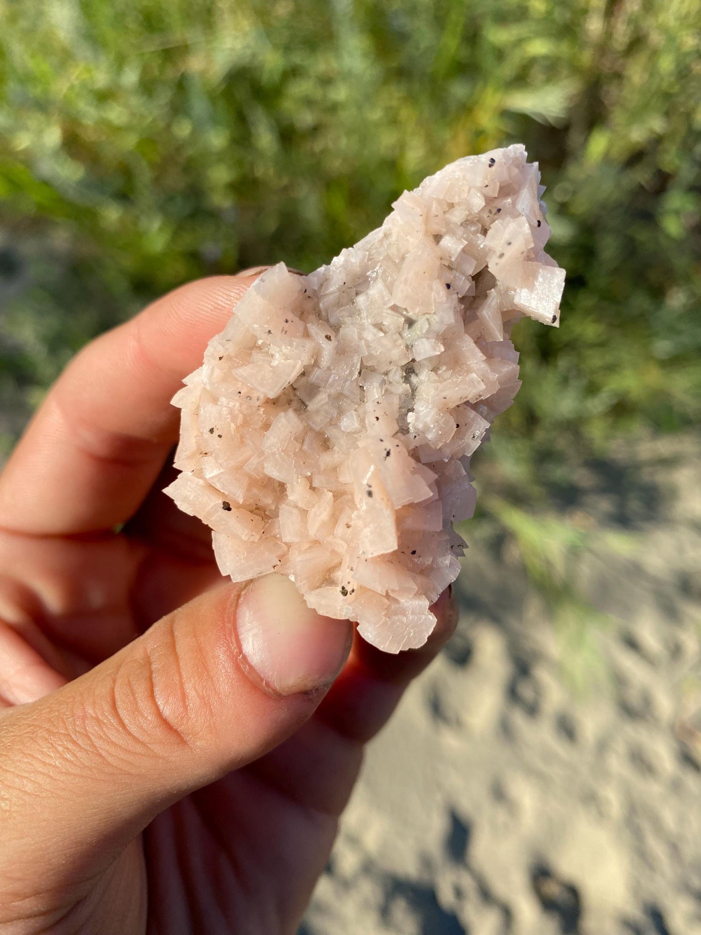 Pink Dolomite & Chalcopyrite - Black Rock, Arkansas