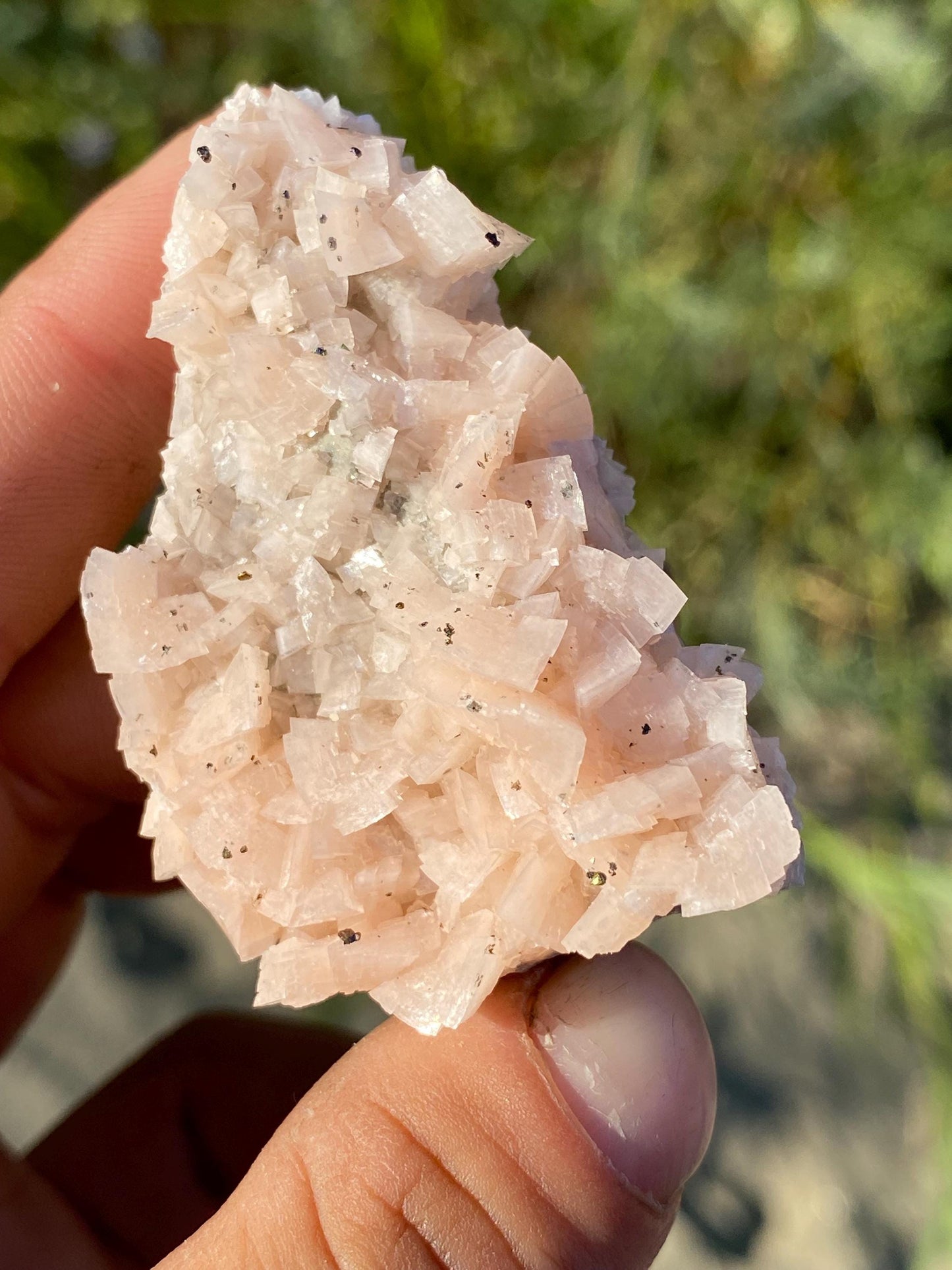 Pink Dolomite & Chalcopyrite - Black Rock, Arkansas