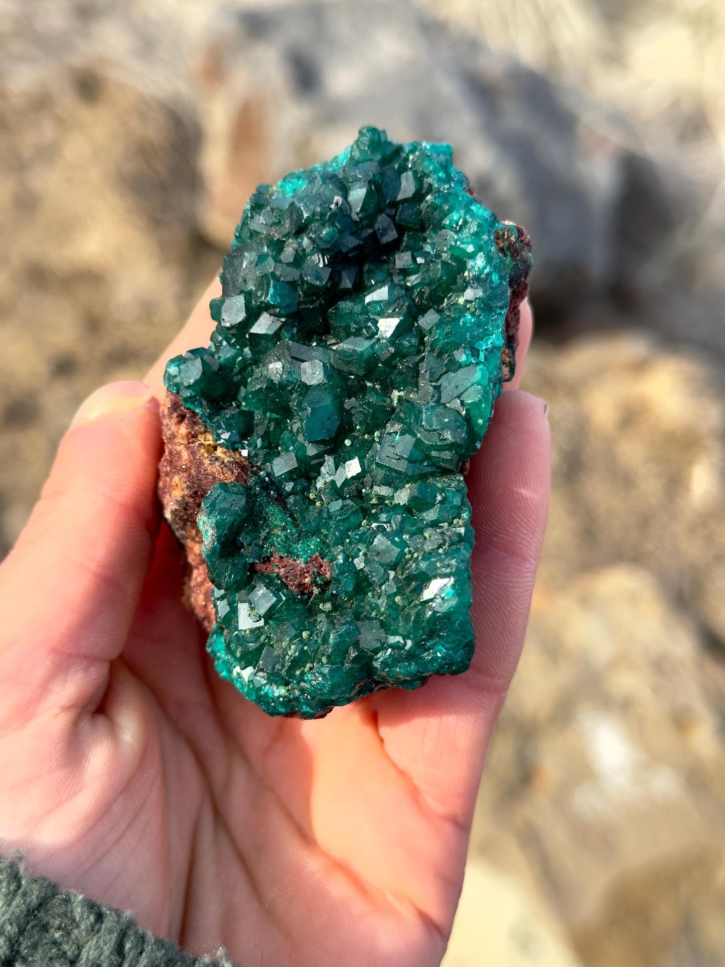 Dioptase - N’tola Mine, Mindouli, DR Congo