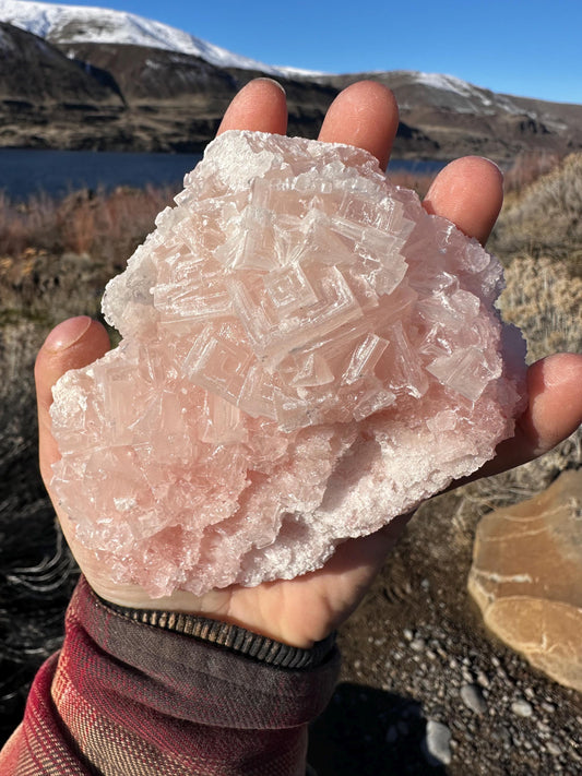 Pink Halite - Searles Lake, Trona, California, USA