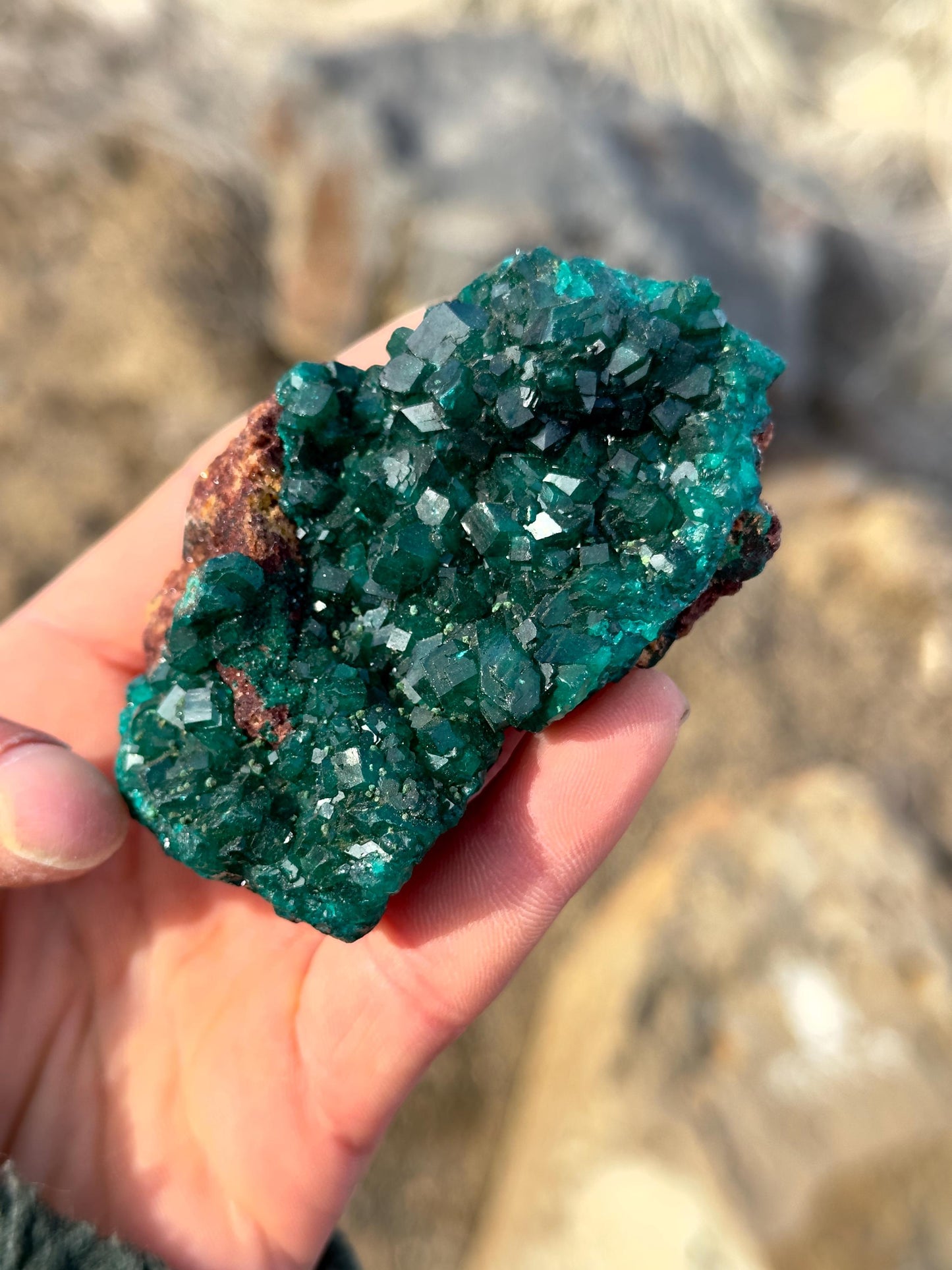 Dioptase - N’tola Mine, Mindouli, DR Congo