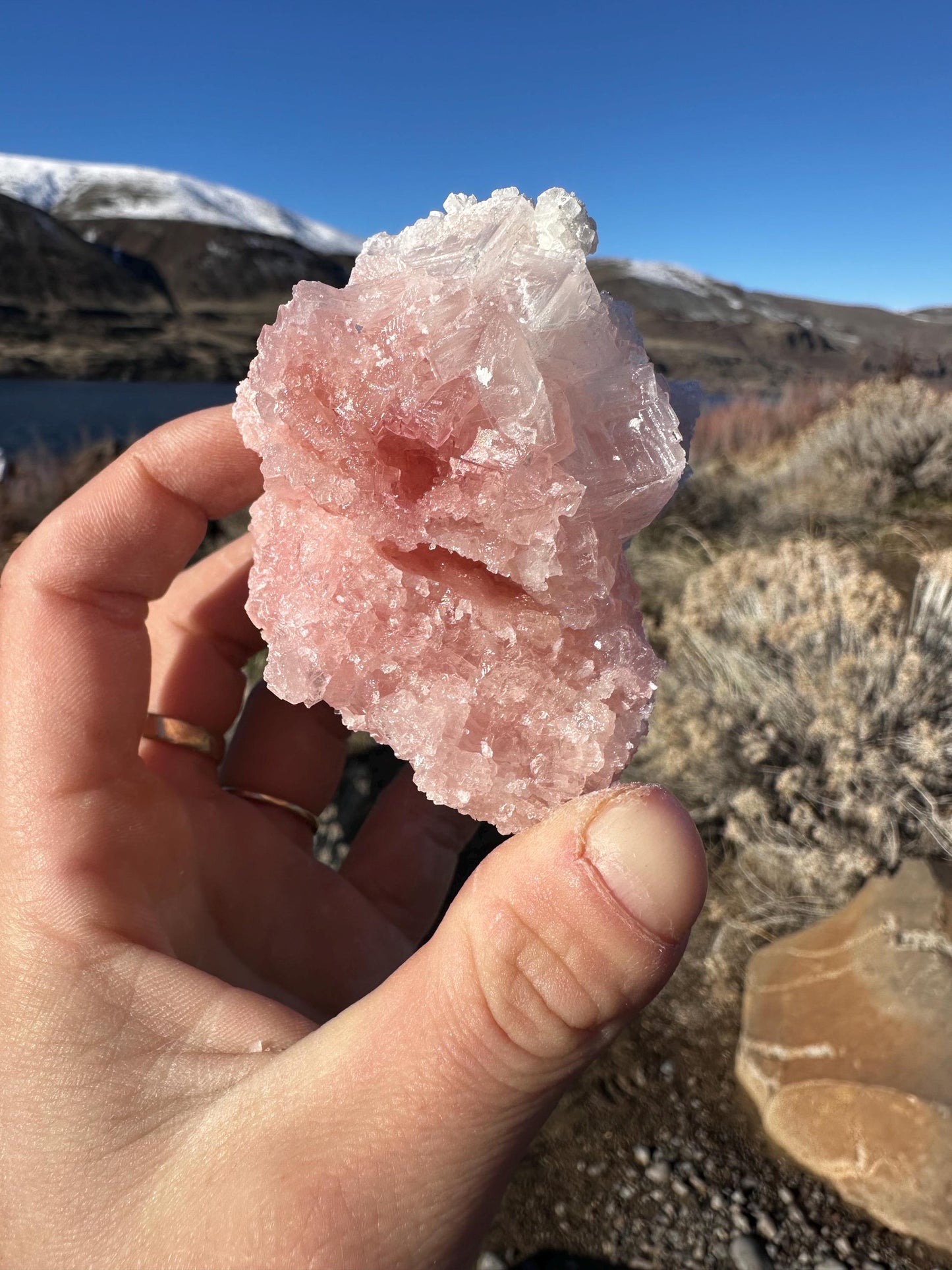 Pink Halite - Searles Lake, Trona, California, USA