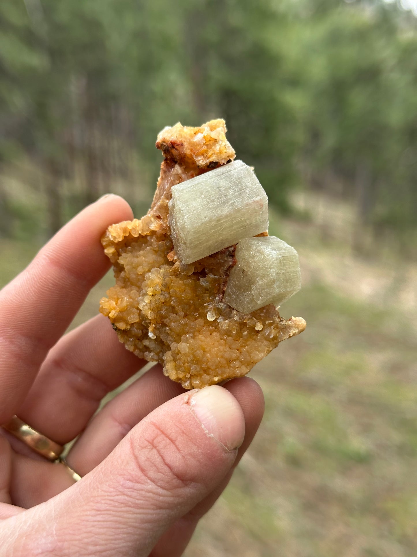 Fluorapatite & Stilbite - Imilchil, Midelt, Morocco