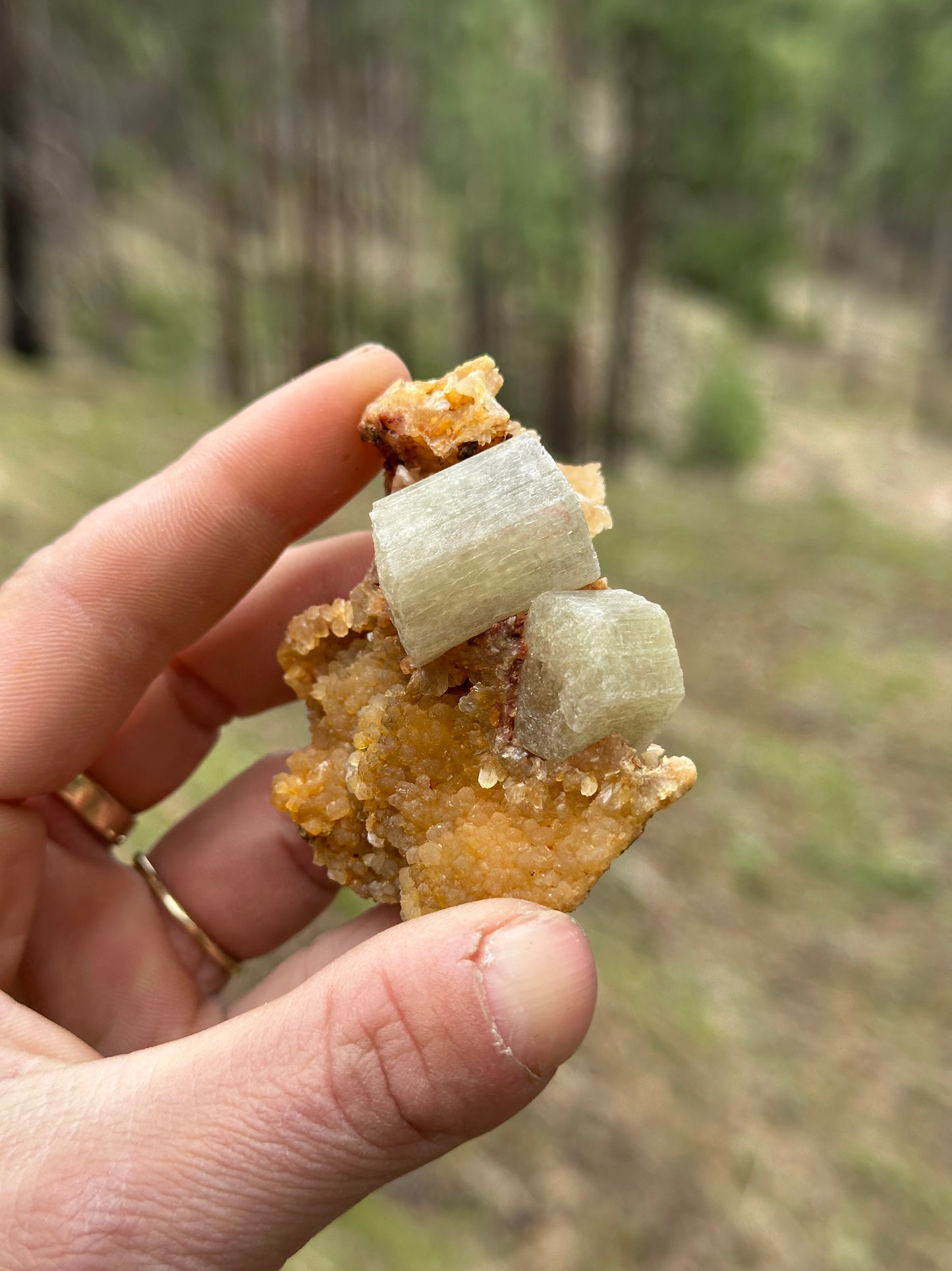 Fluorapatite & Stilbite - Imilchil, Midelt, Morocco
