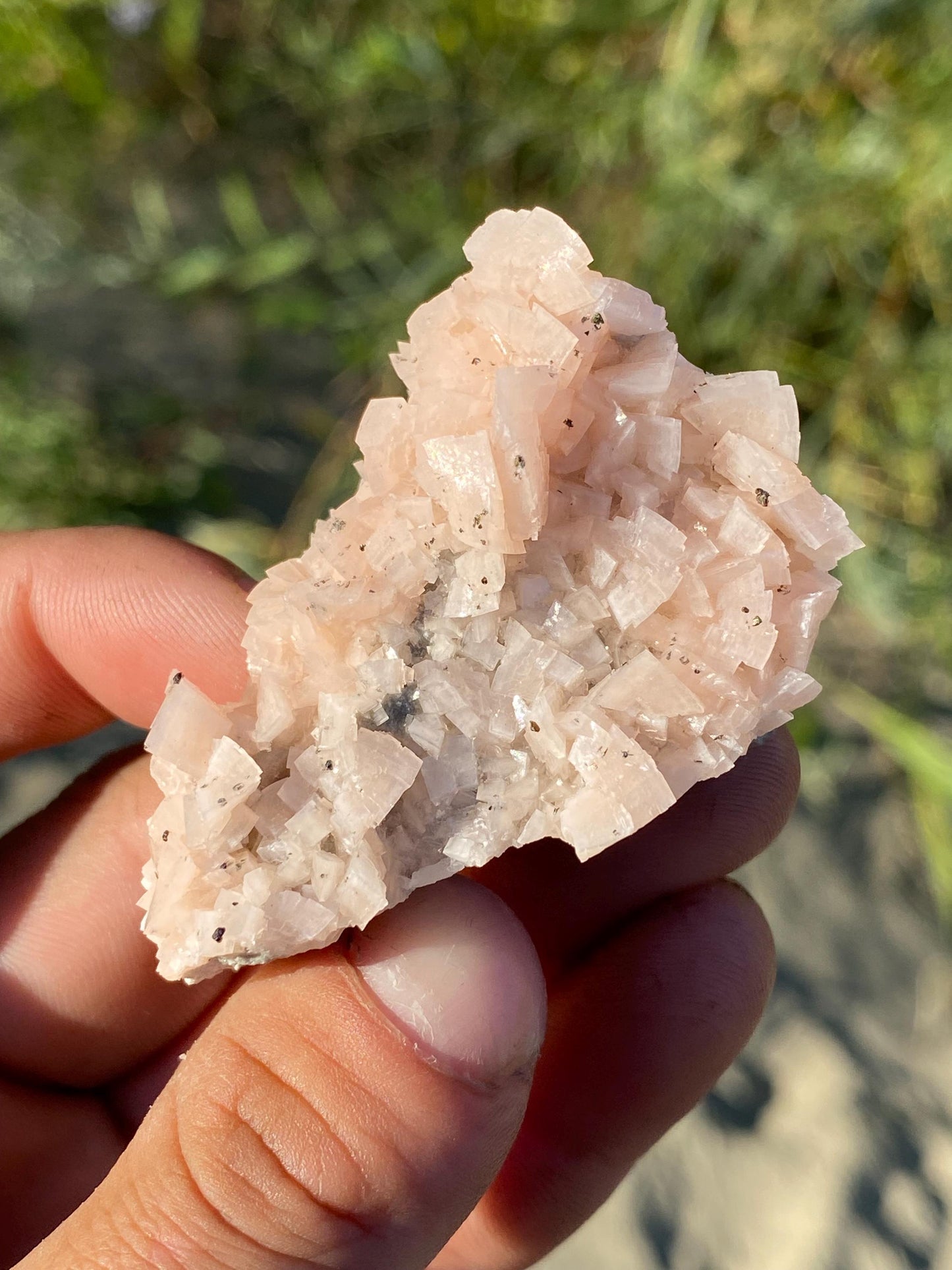 Pink Dolomite & Chalcopyrite - Black Rock, Arkansas