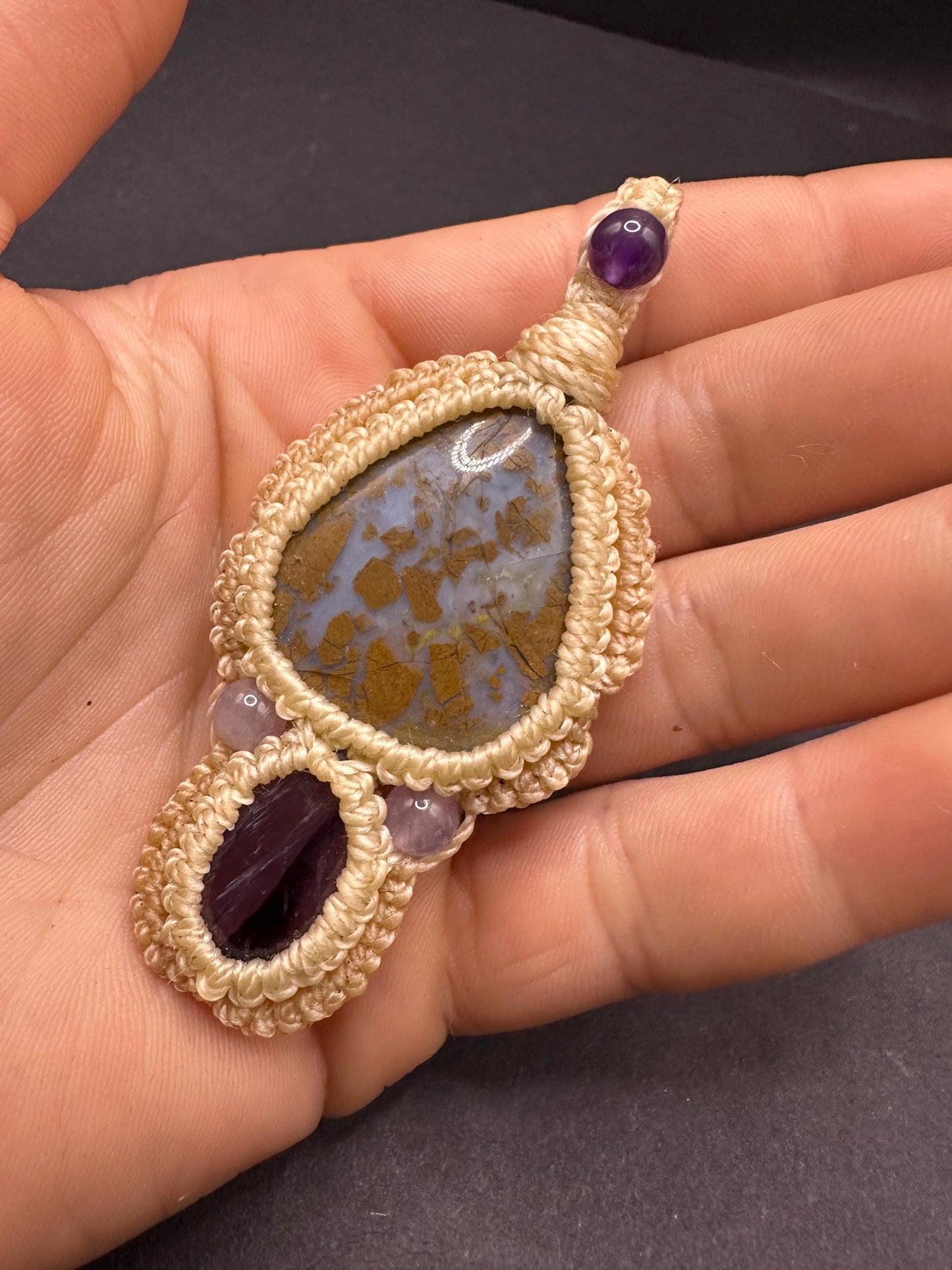 Hungarian Agate & Amethyst Necklace