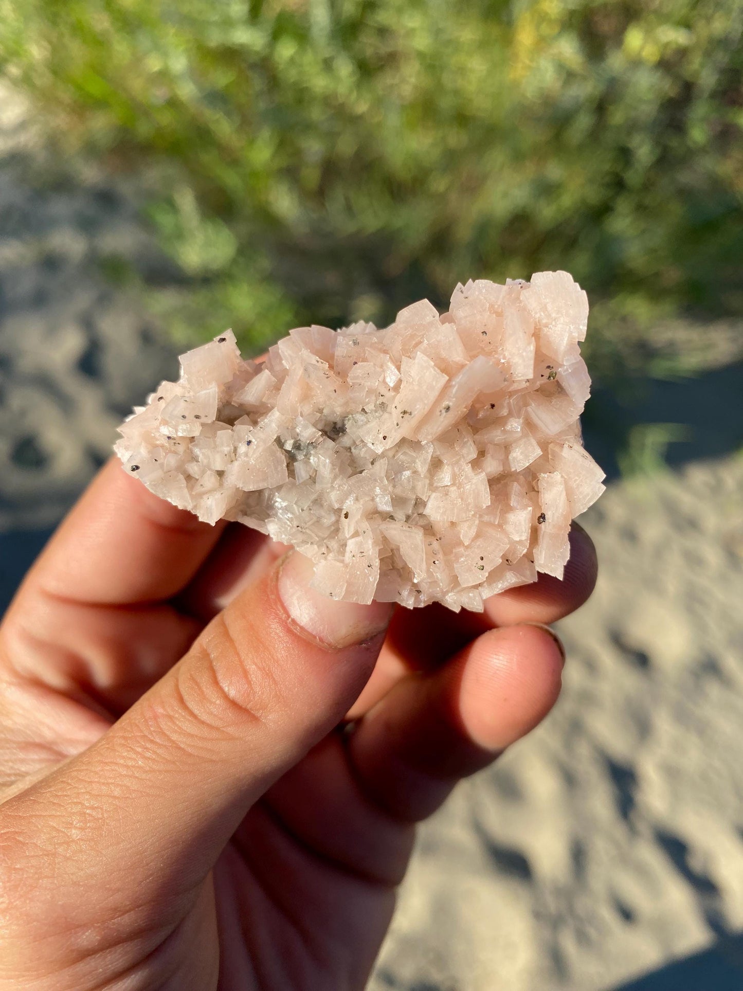 Pink Dolomite & Chalcopyrite - Black Rock, Arkansas