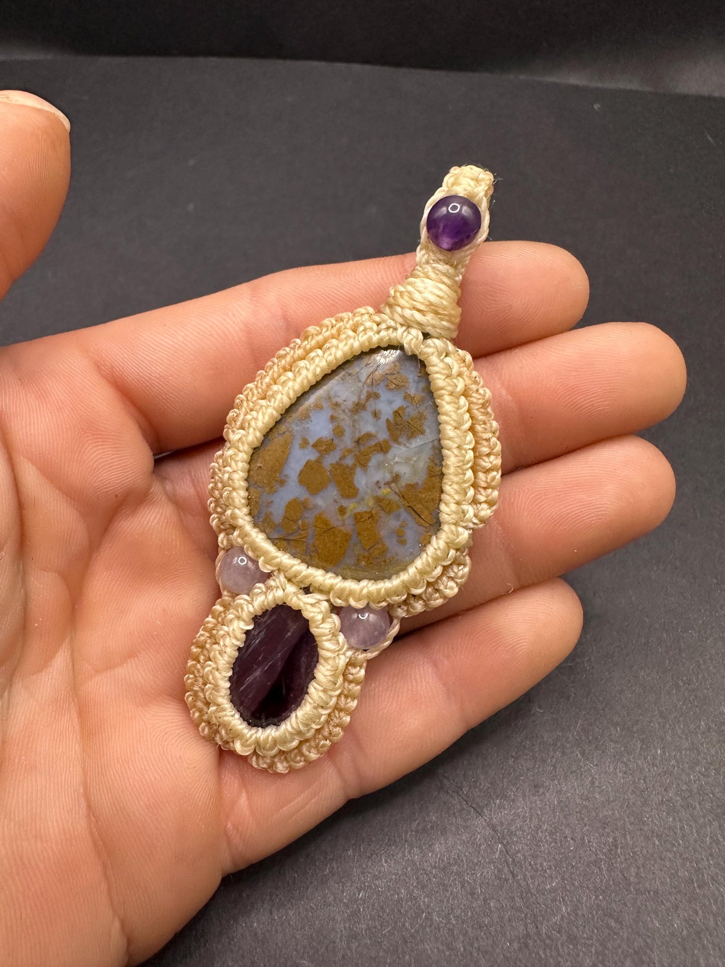 Hungarian Agate & Amethyst Necklace