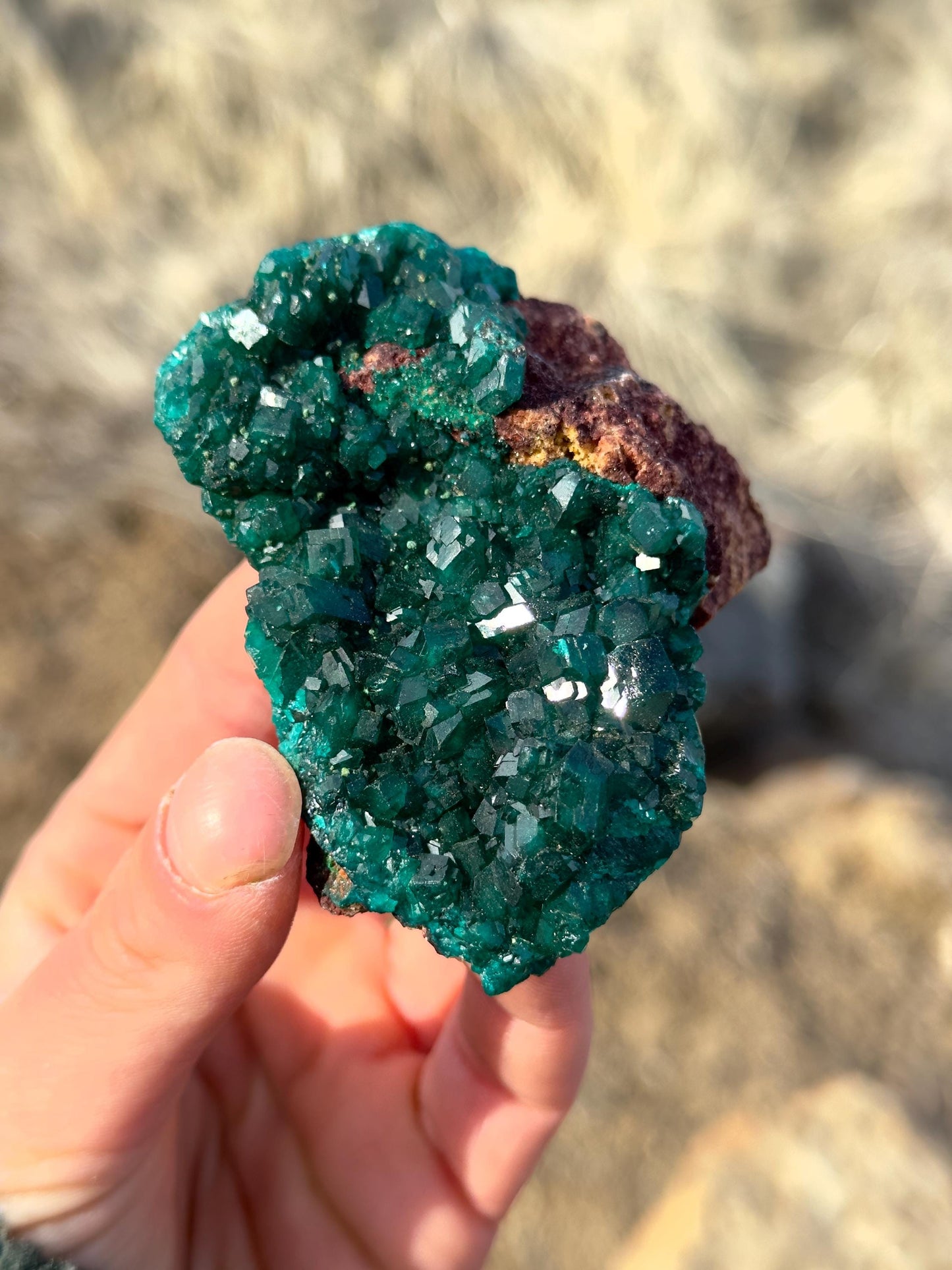 Dioptase - N’tola Mine, Mindouli, DR Congo