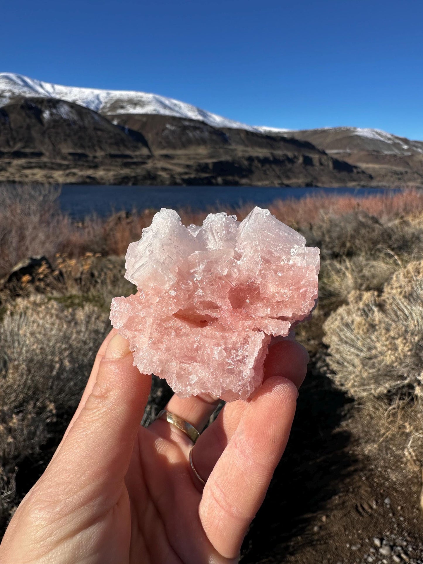 Pink Halite - Searles Lake, Trona, California, USA