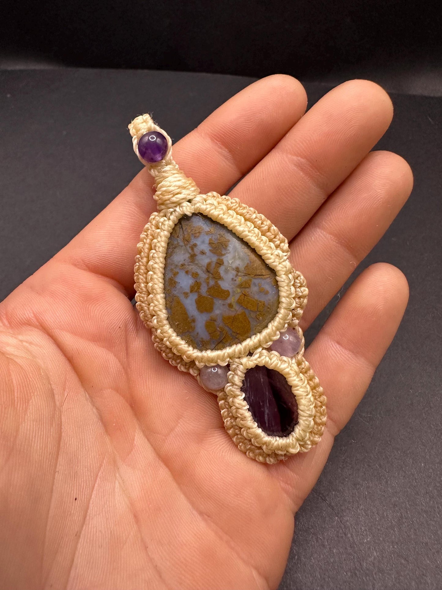 Hungarian Agate & Amethyst Necklace