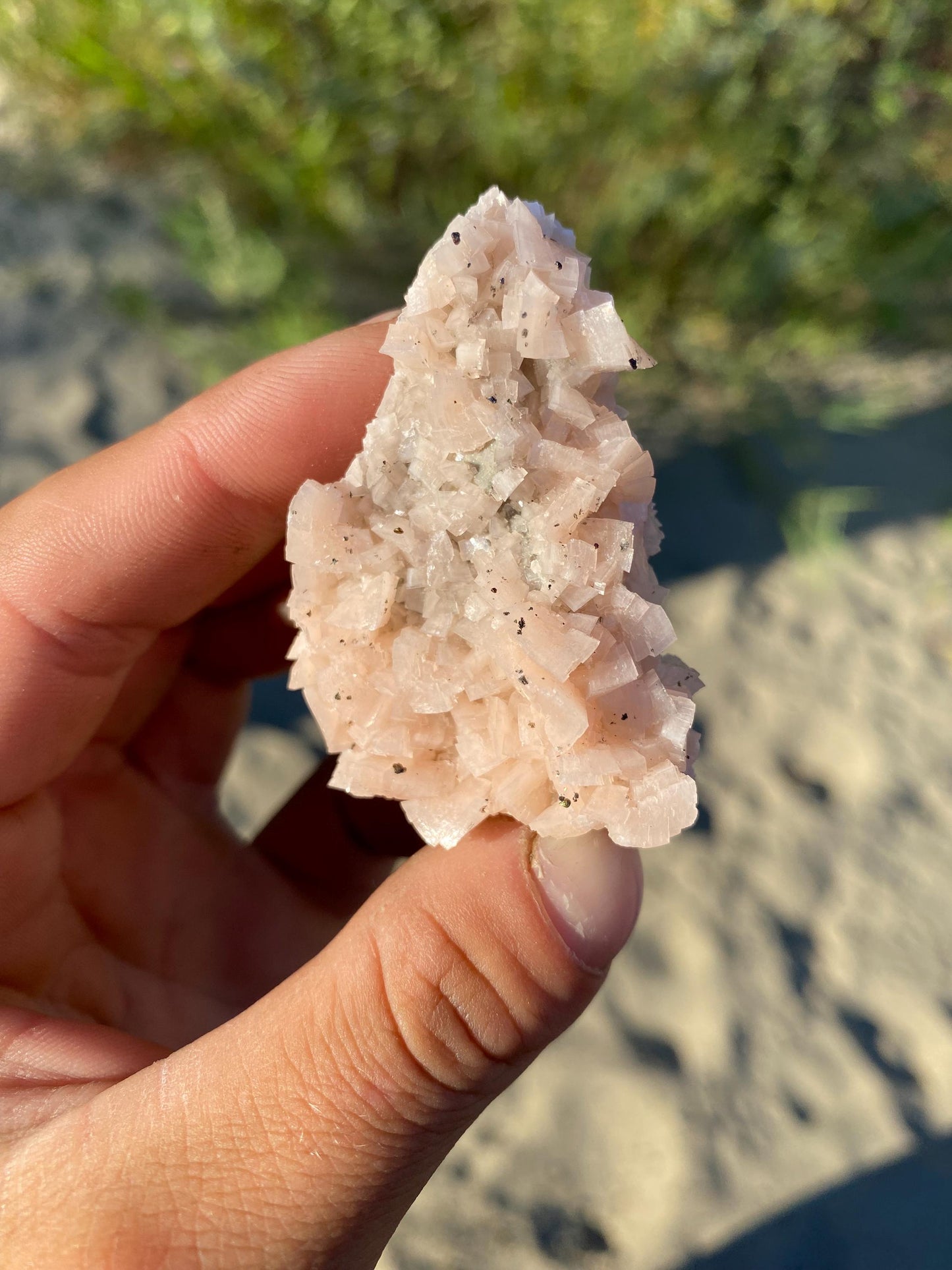 Pink Dolomite & Chalcopyrite - Black Rock, Arkansas