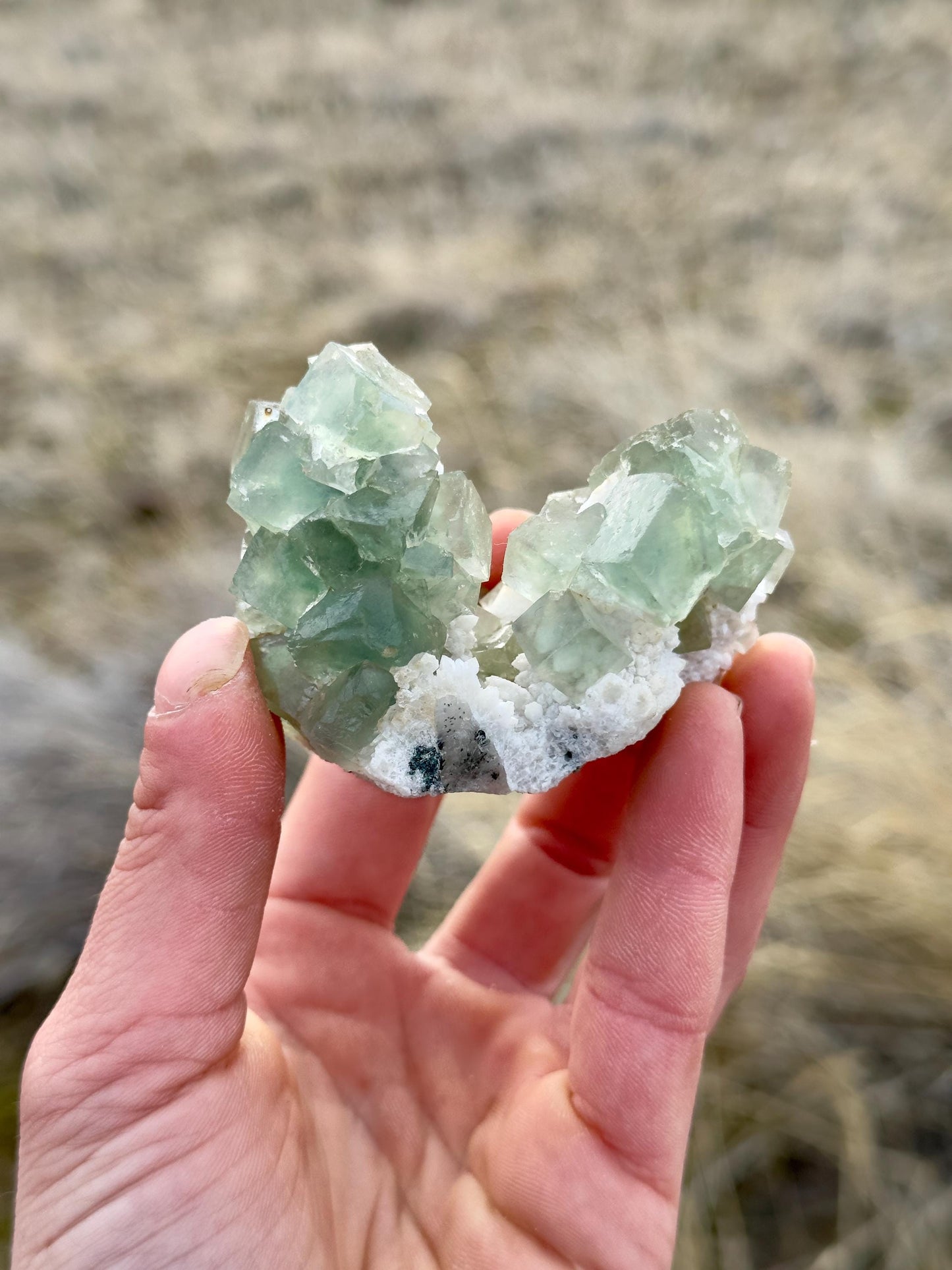 Fluorite & Quartz - Huanggang Fe-Sn Deposit, Inner Mongolia, China