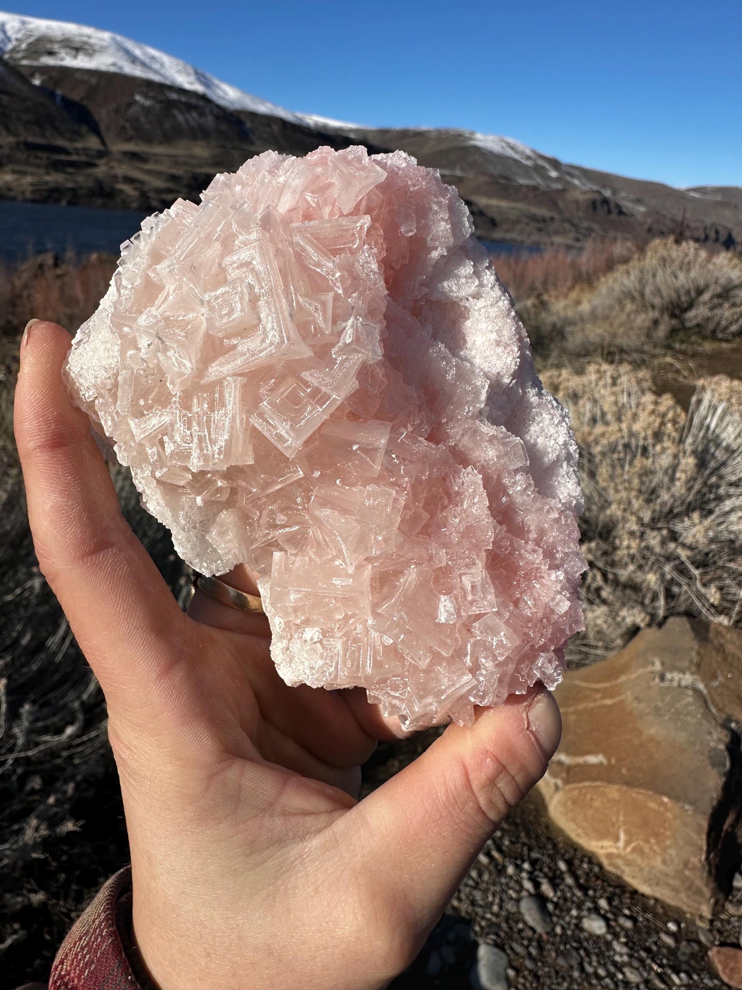 Pink Halite - Searles Lake, Trona, California, USA