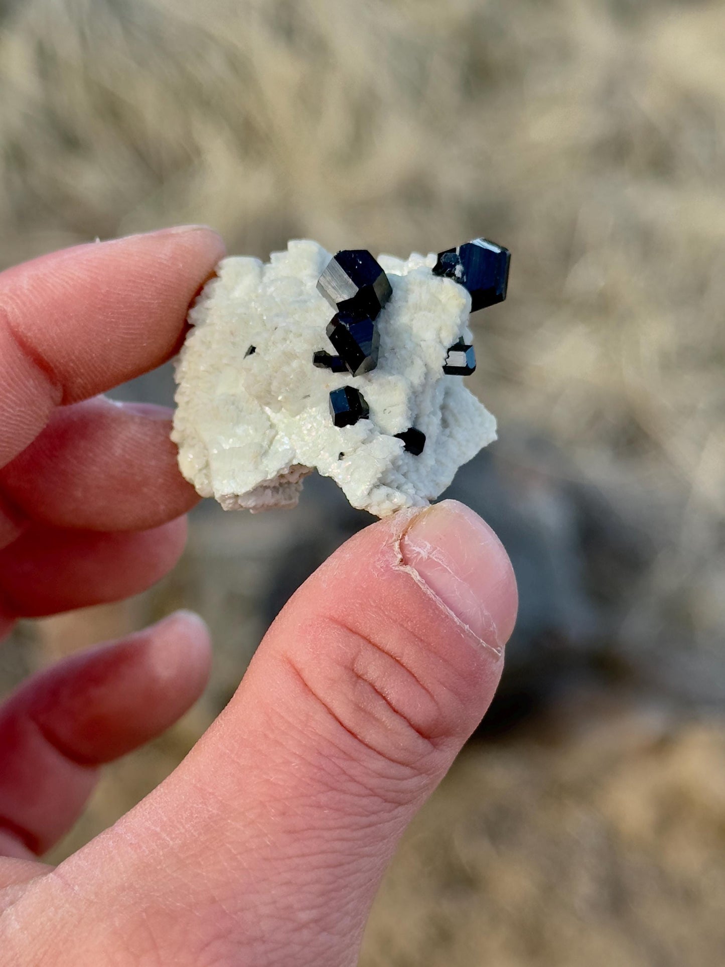 Black Tourmaline & Feldspar - Erongo Mountains, Namibia