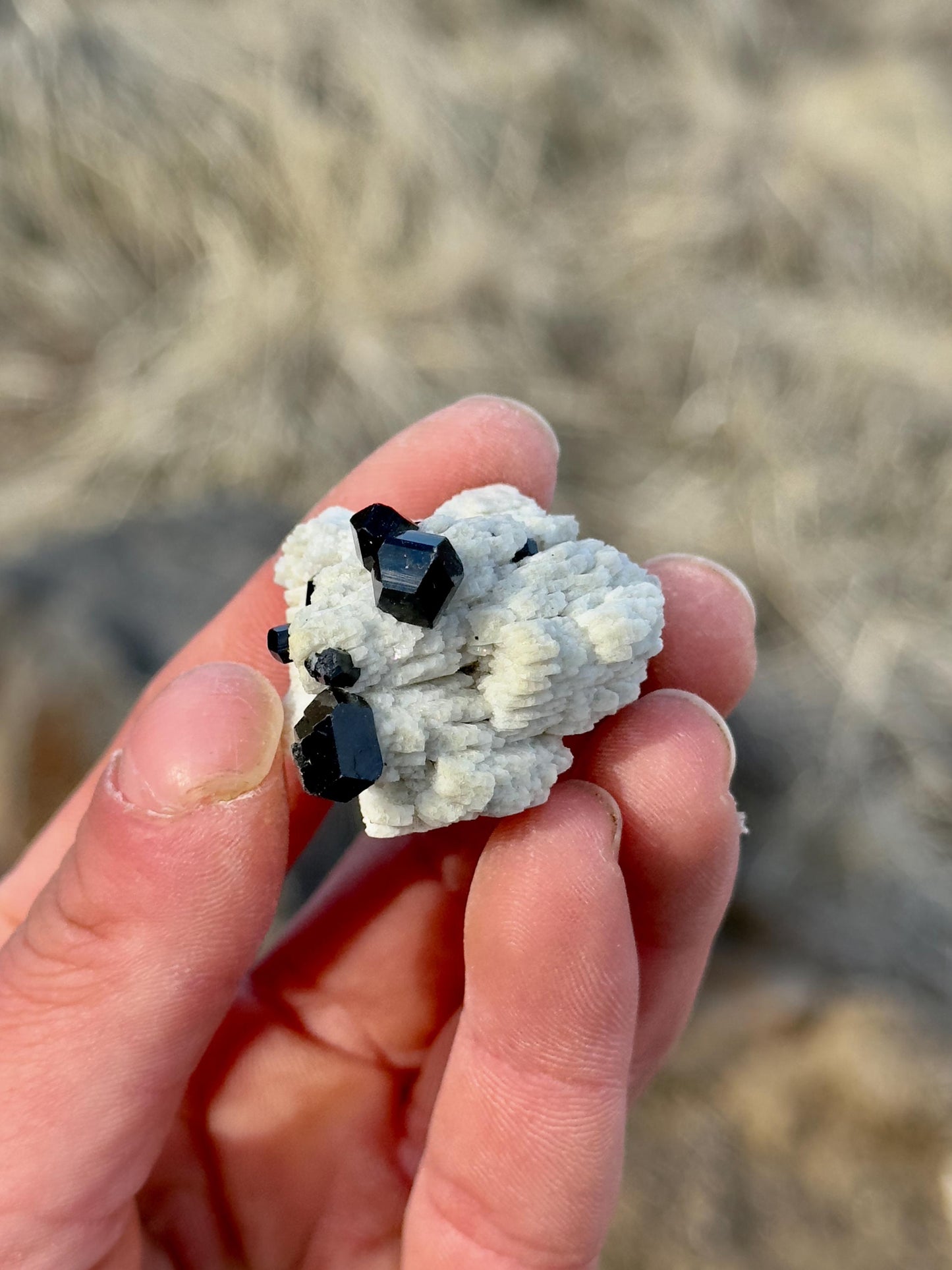 Black Tourmaline & Feldspar - Erongo Mountains, Namibia