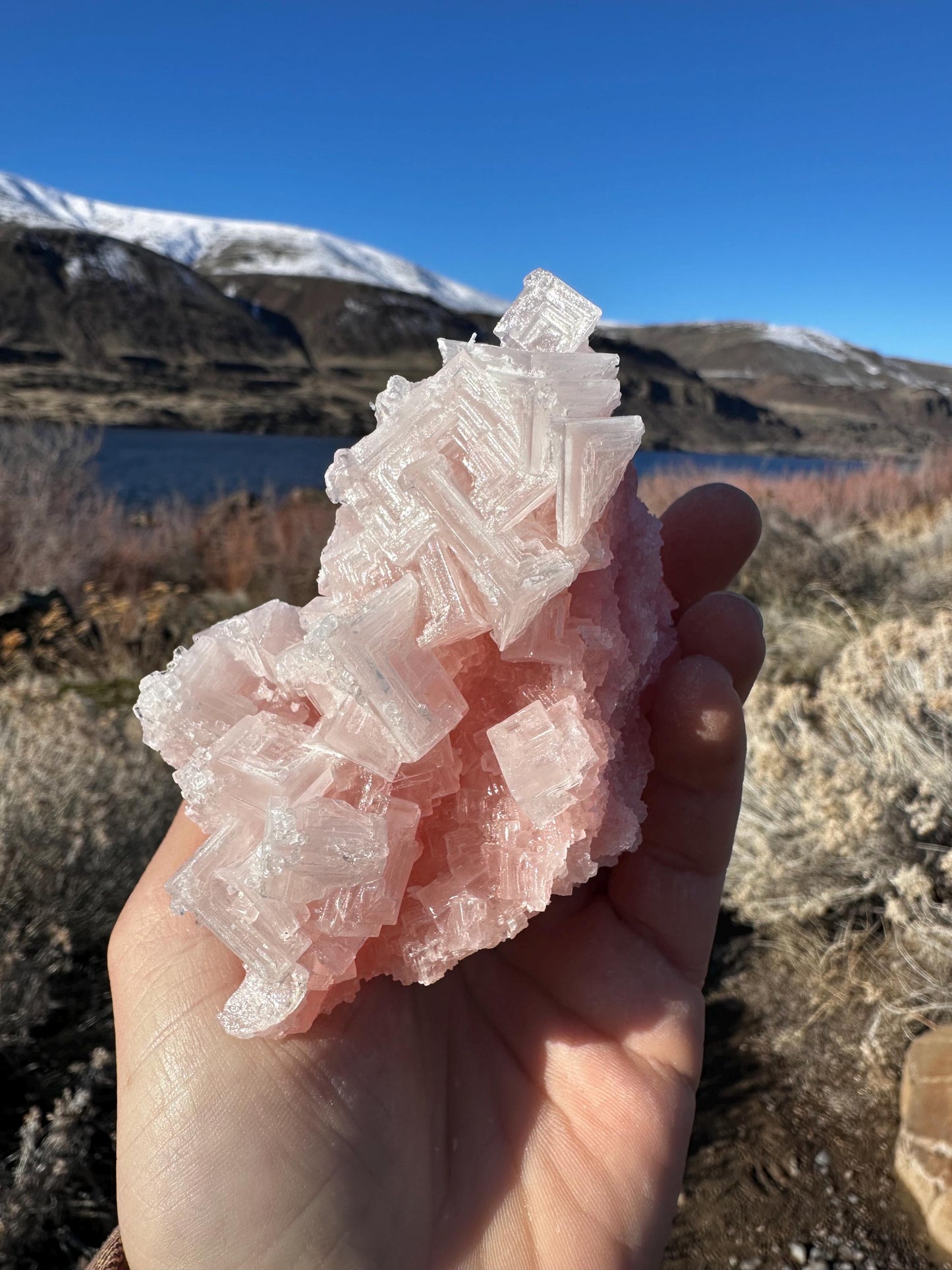 Pink Halite - Searles Lake, Trona, California, USA