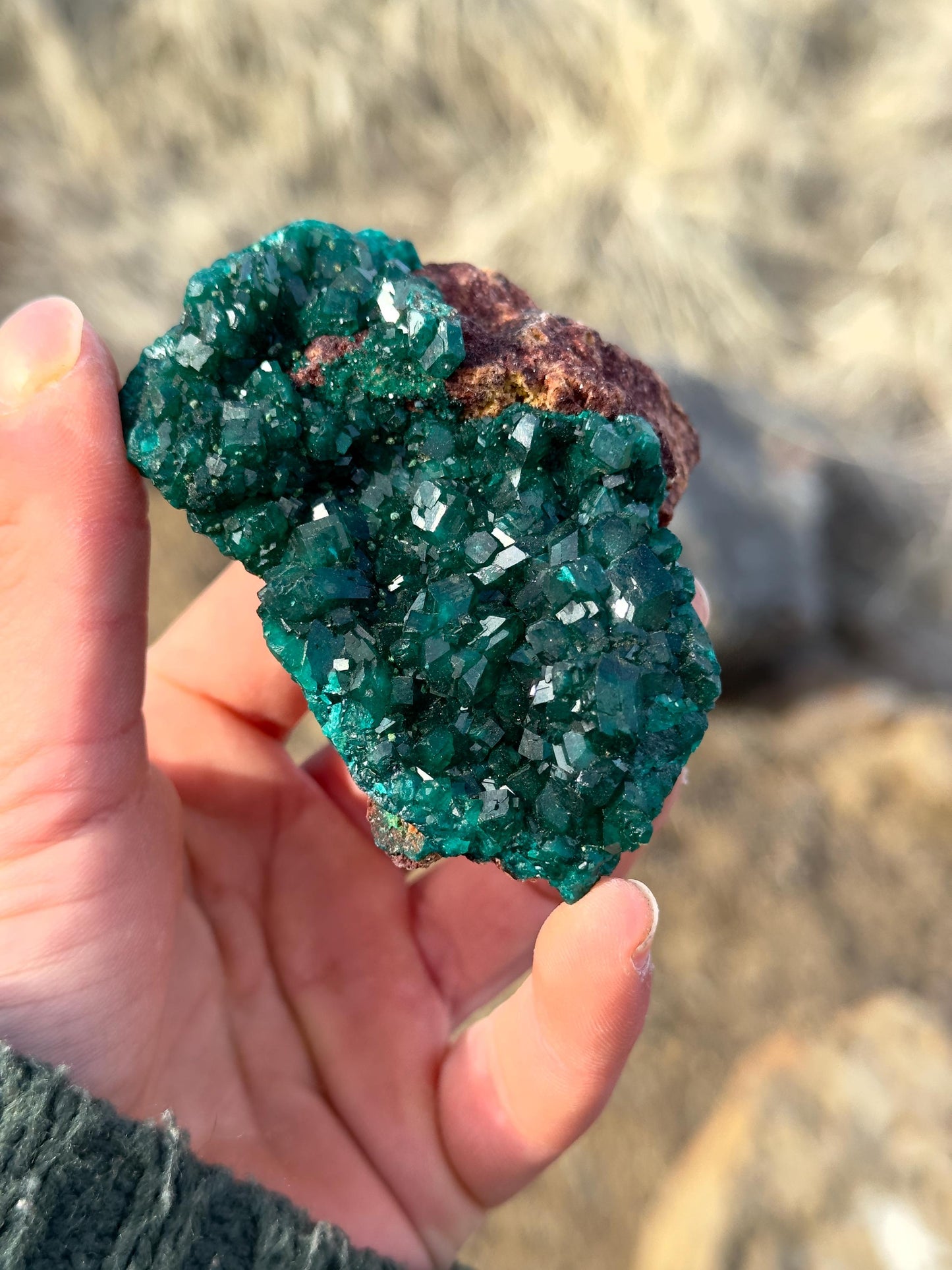 Dioptase - N’tola Mine, Mindouli, DR Congo