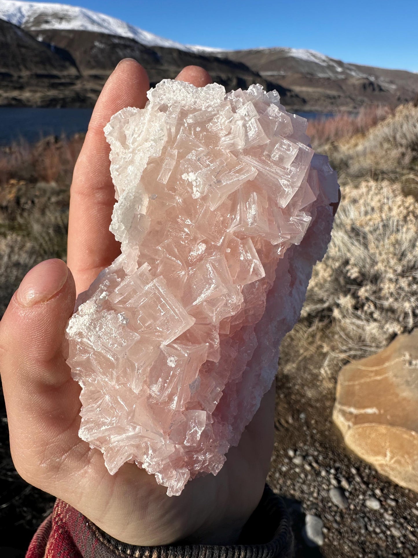 Pink Halite - Searles Lake, Trona, California, USA